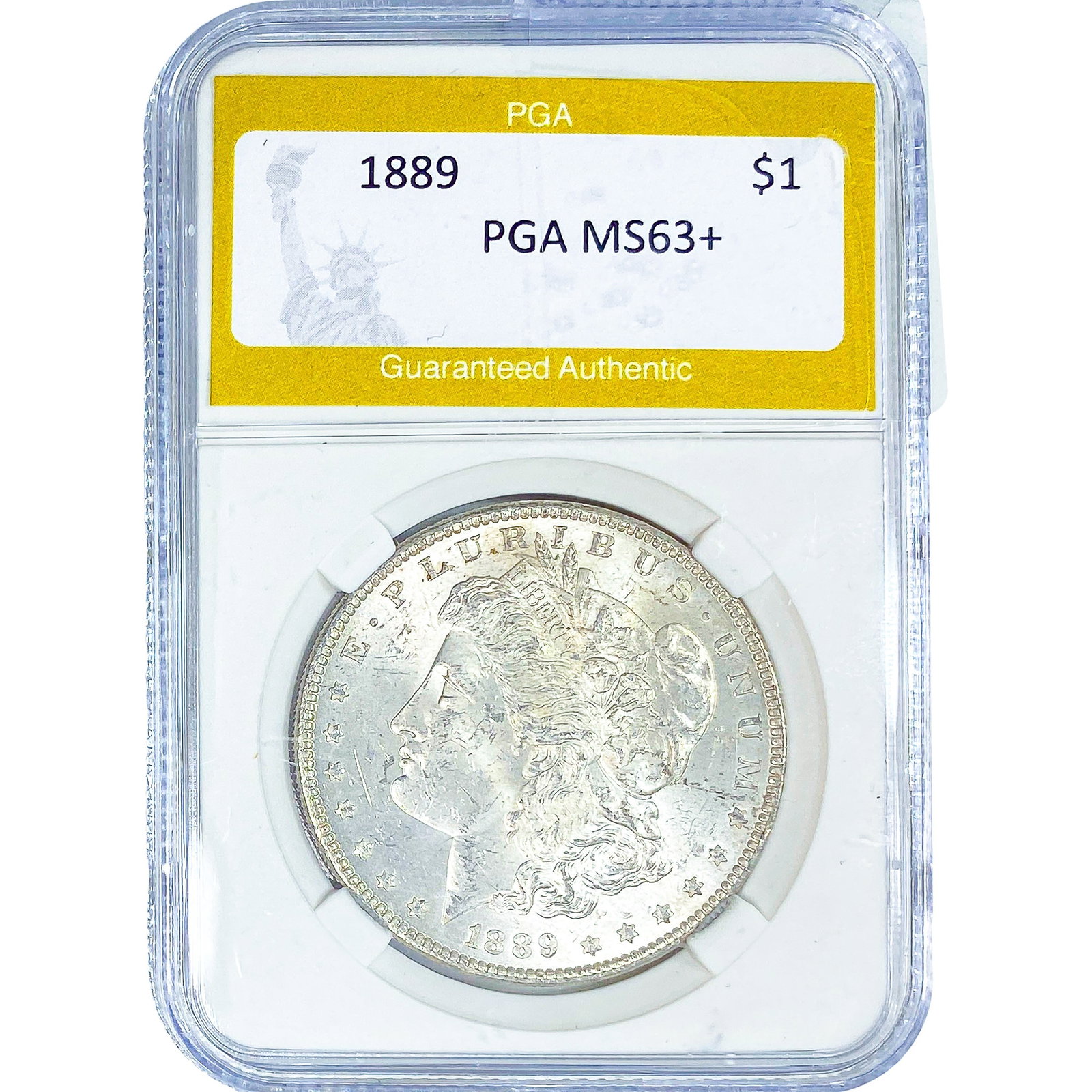 1889 Morgan Silver Dollar PGA MS63+: 1889 Morgan Silver Dollar PGA MS63+