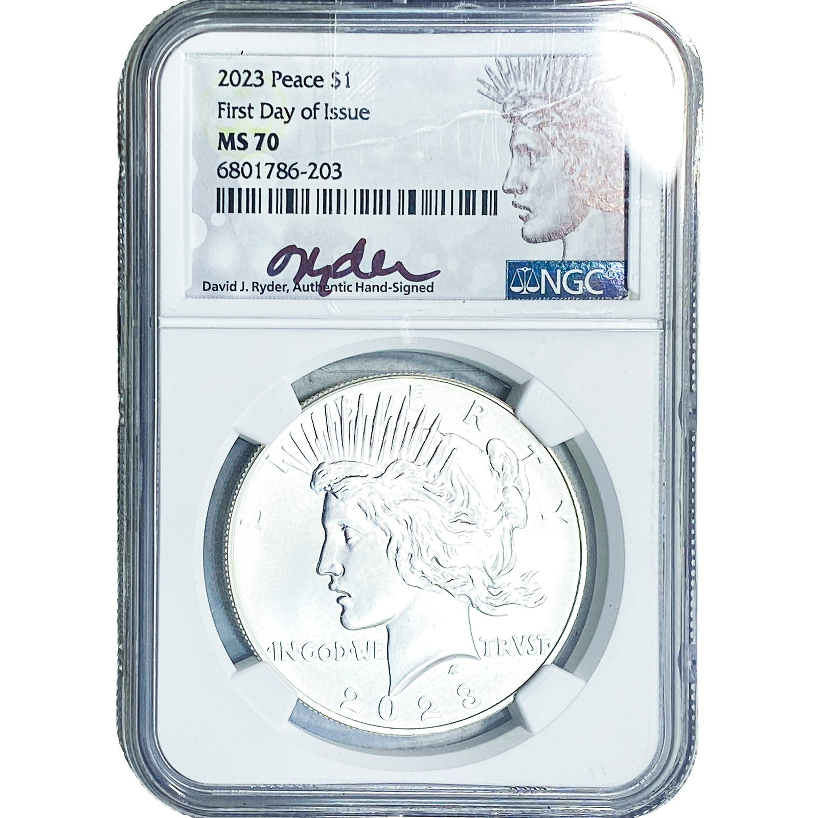 2023 Silver Peace Dollar NGC MS70 1st Day of Issue: 2023 Silver Peace Dollar NGC MS70 1st Day of Issue
