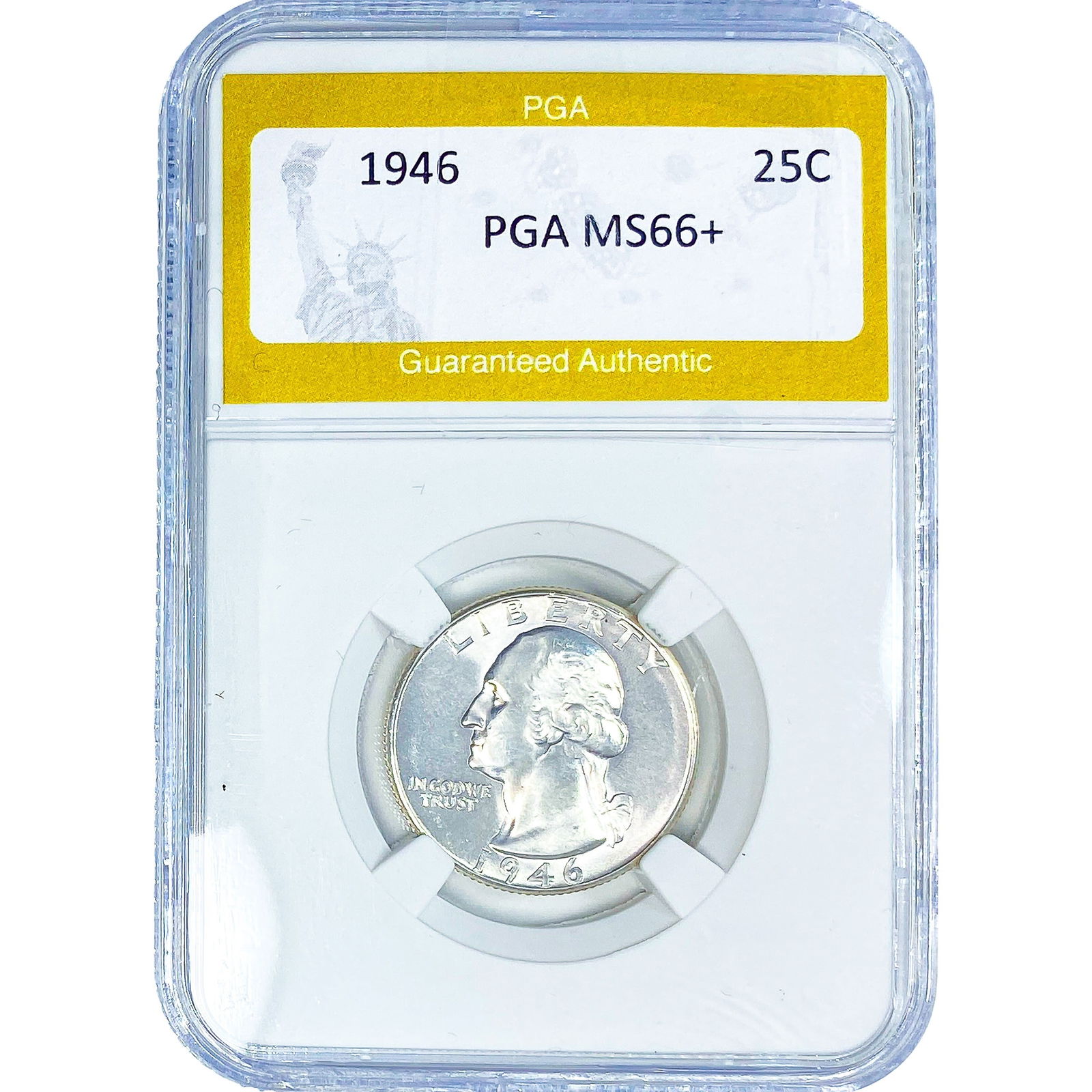 1946 Washington Silver Quarter PGA MS66+: 1946 Washington Silver Quarter PGA MS66+