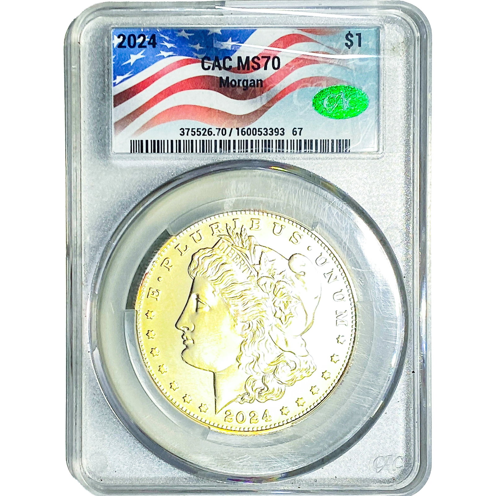 2024 Morgan Silver Dollar CAC MS70 (1 of 2)