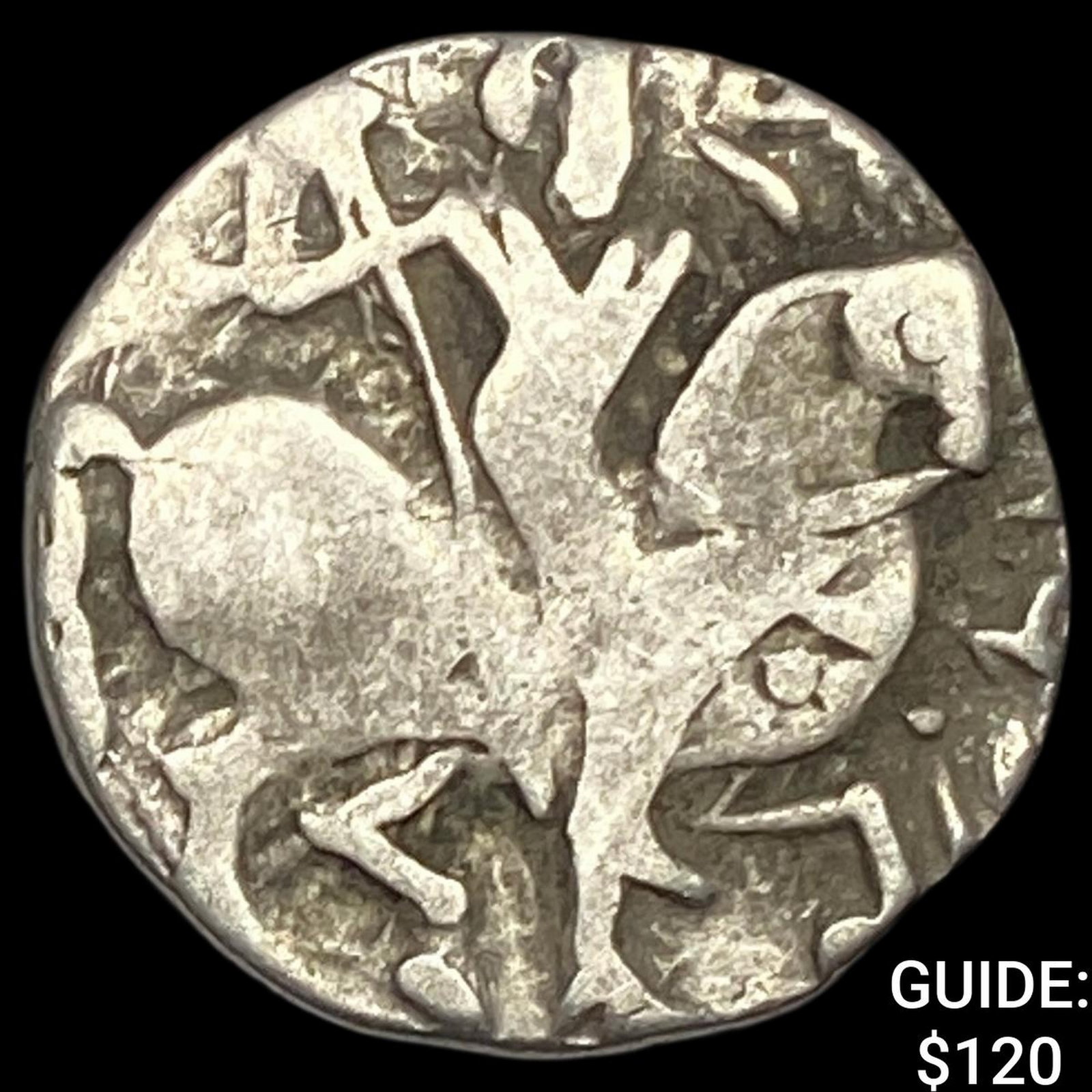 700-1000 AD India Rajput Silver Jital NEARLY UNCIRCULATED: 700-1000 AD India Rajput Silver Jital NEARLY UNCIRCULATED