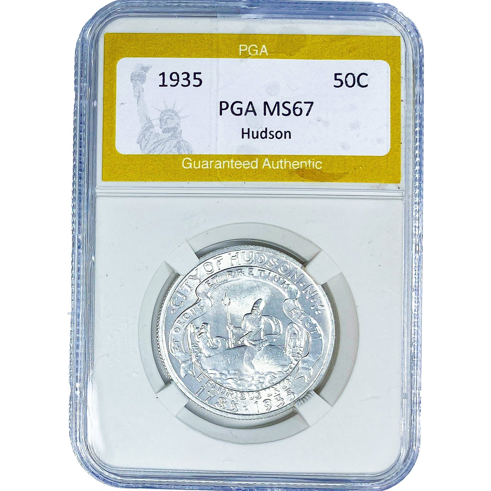 1935 Hudson Half Dollar PGA MS67: 1935 Hudson Half Dollar PGA MS67