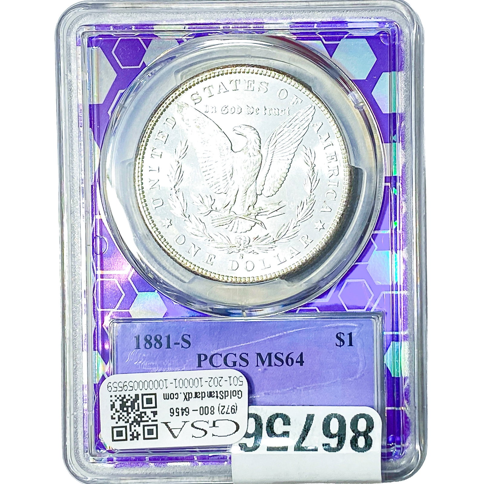 1881-S Morgan Silver Dollar PCGS MS64 Bert (1 of 2)