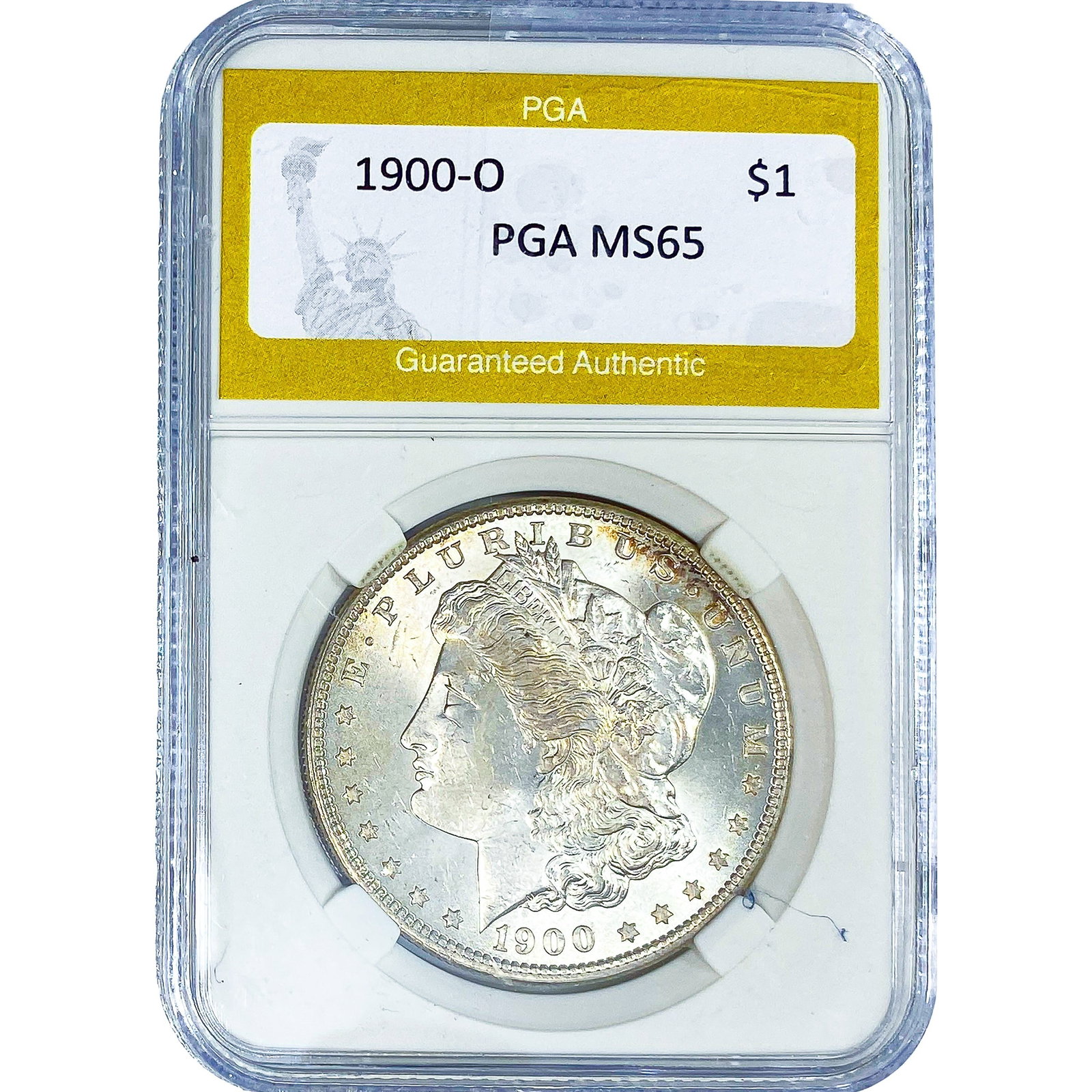 1900-O Morgan Silver Dollar PGA MS65: 1900-O Morgan Silver Dollar PGA MS65