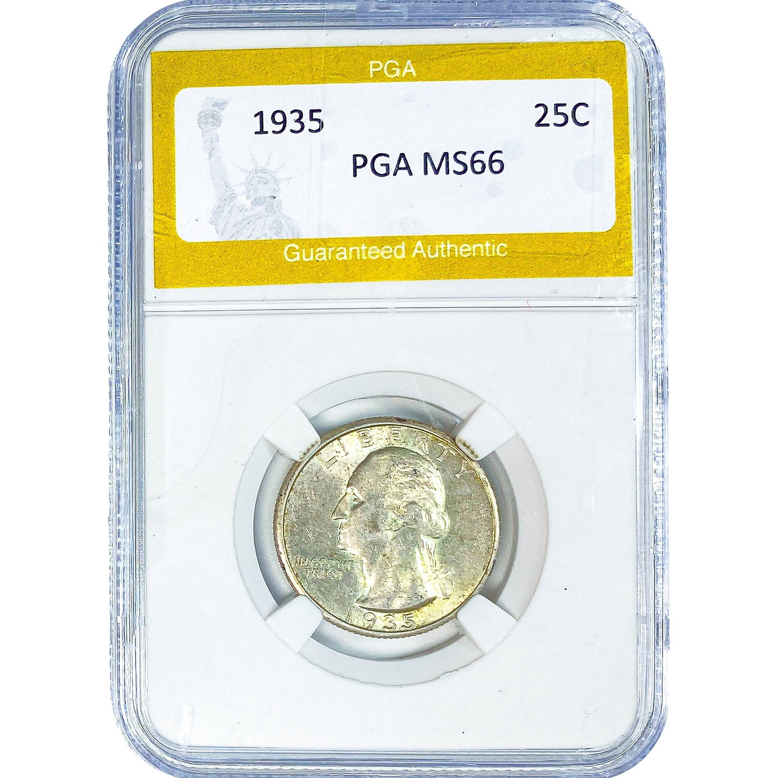 1935 Washington Silver Quarter PGA MS66: 1935 Washington Silver Quarter PGA MS66