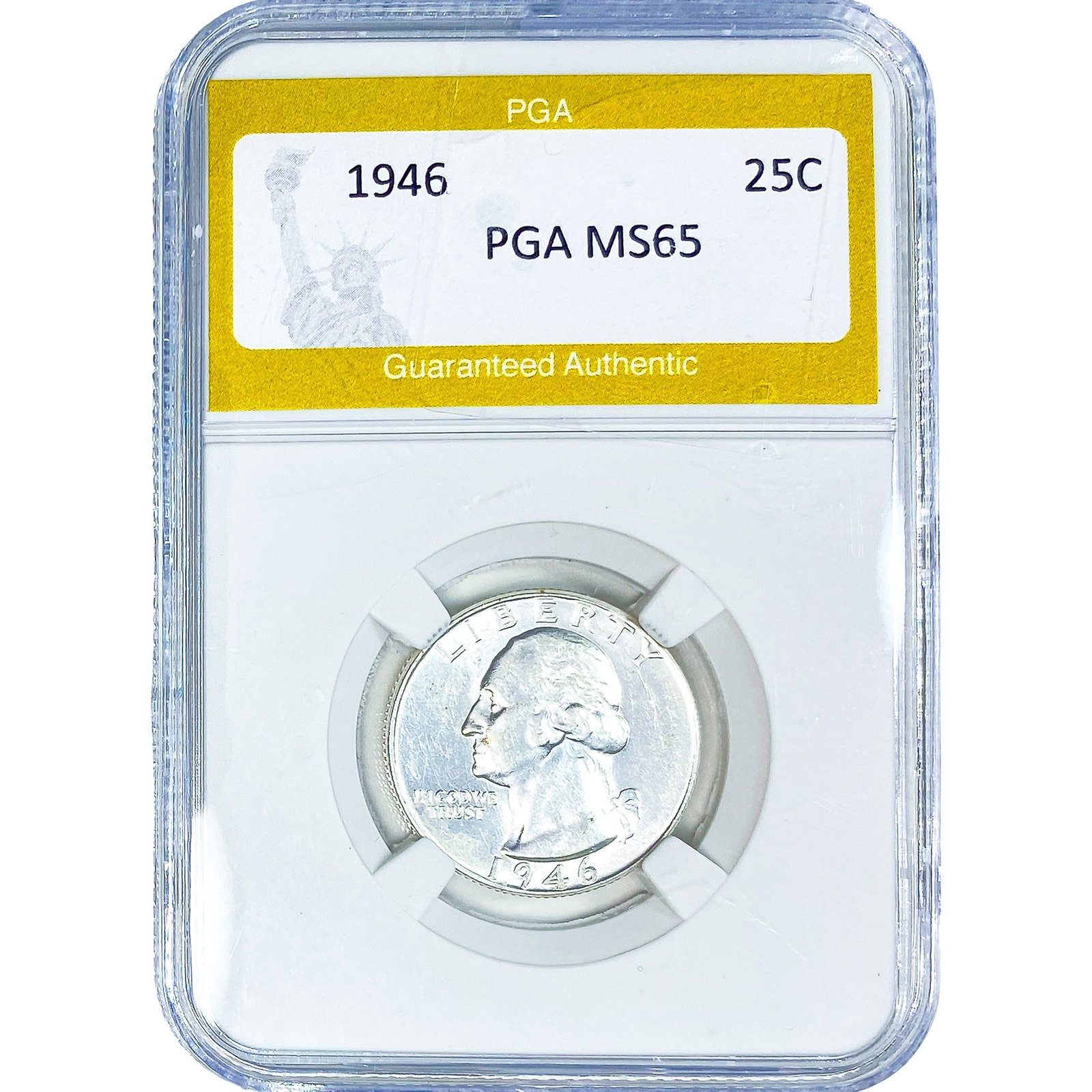 1946 Washington Silver Quarter PGA MS65: 1946 Washington Silver Quarter PGA MS65