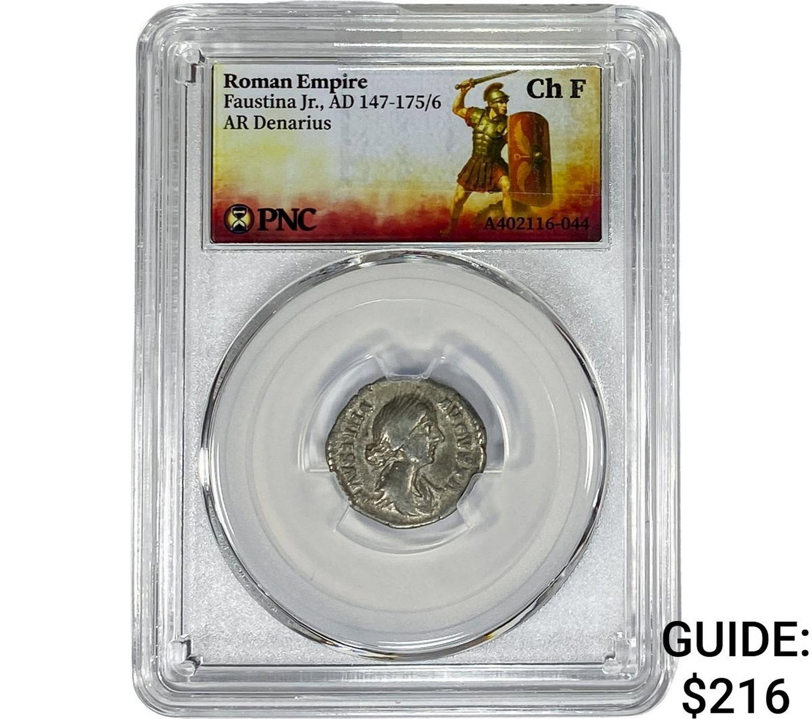 Roman Faustina Jr.,AD 147-175/6 Silver Denarius ChF (1 of 2)