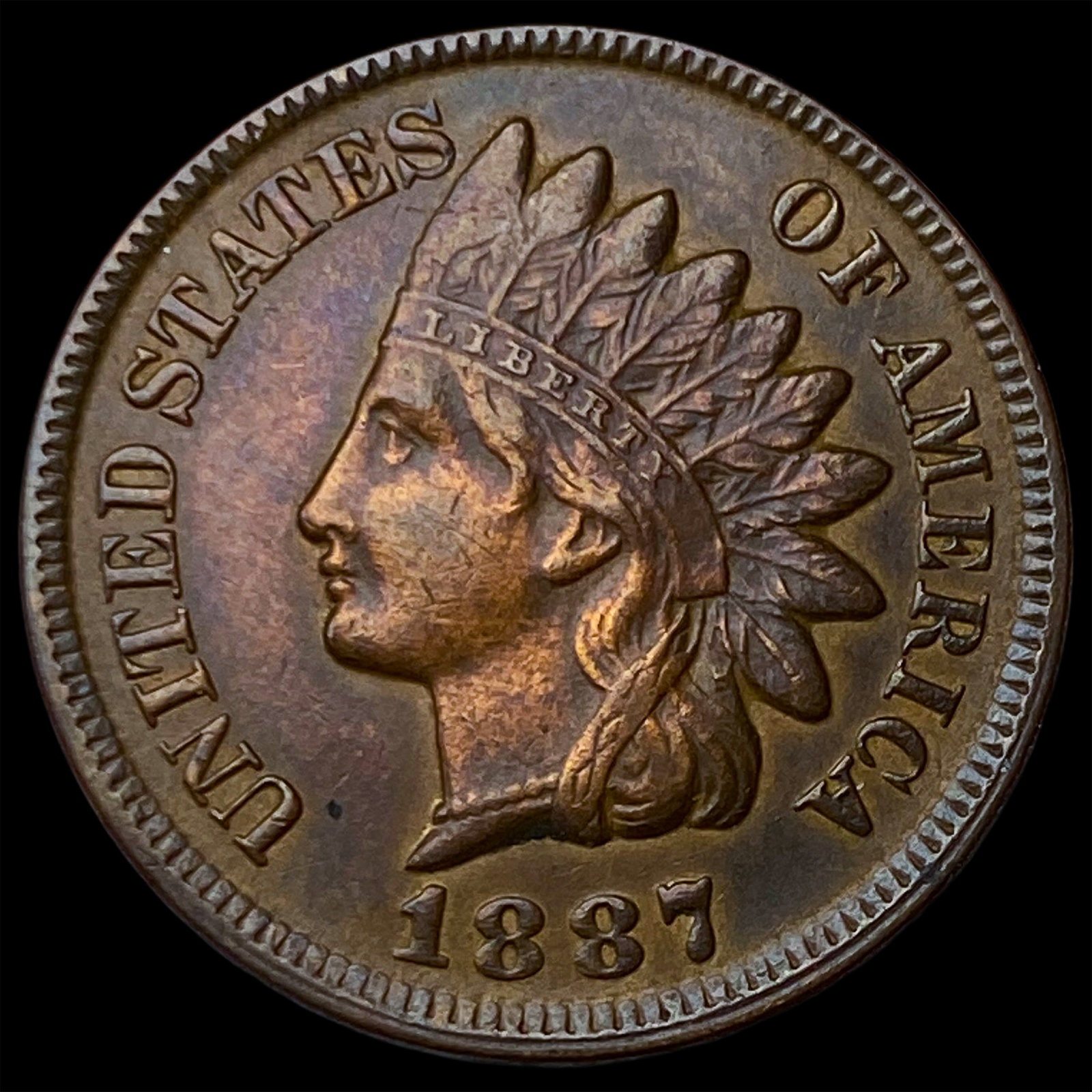 1887 Indian Head Cent UNCIRCULATED (1 of 2)
