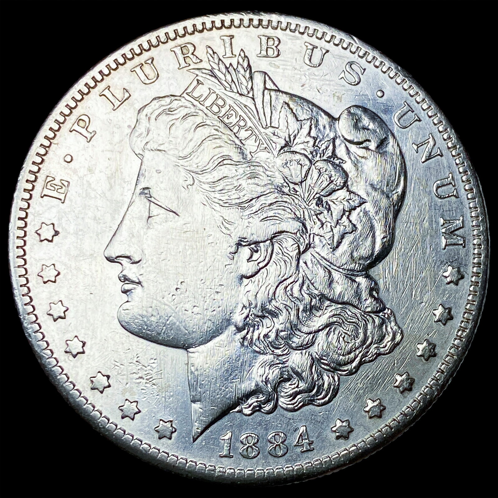 1884-S Silver Morgan Dollar CLOSELY UNCIRCULATED: 1884-S Silver Morgan Dollar CLOSELY UNCIRCULATED
