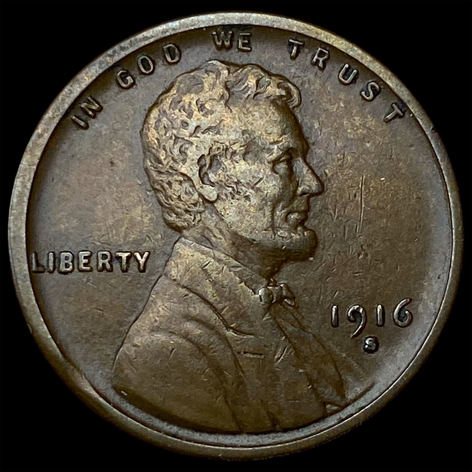 1916-S Lincoln Wheat Cent CLOSELY UNCIRCULATED (1 of 2)