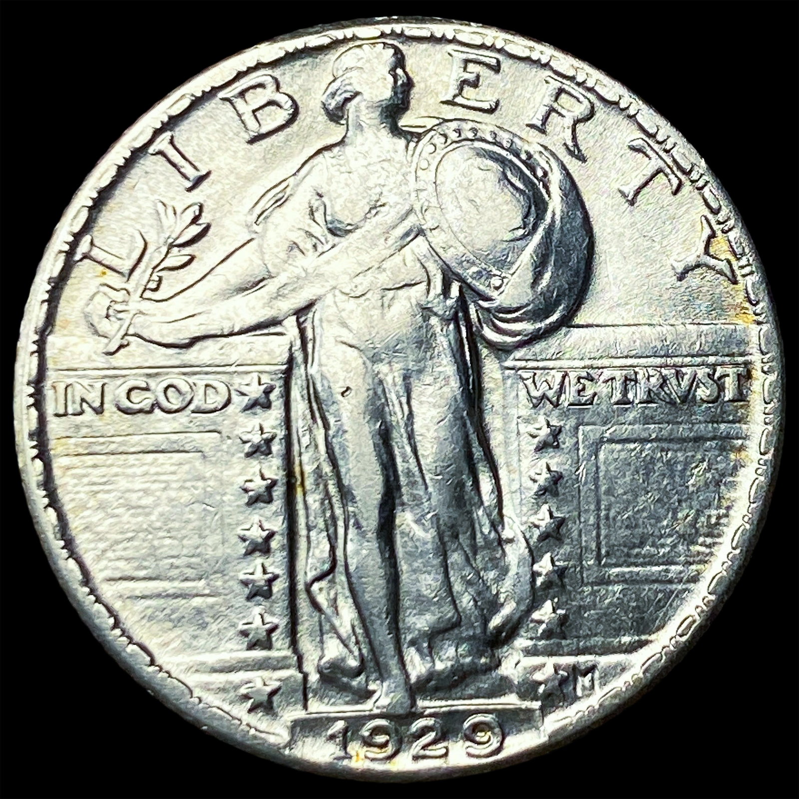 1929 Standing Liberty Silver Quarter CHOICE AU: 1929 Standing Liberty Silver Quarter CHOICE AU