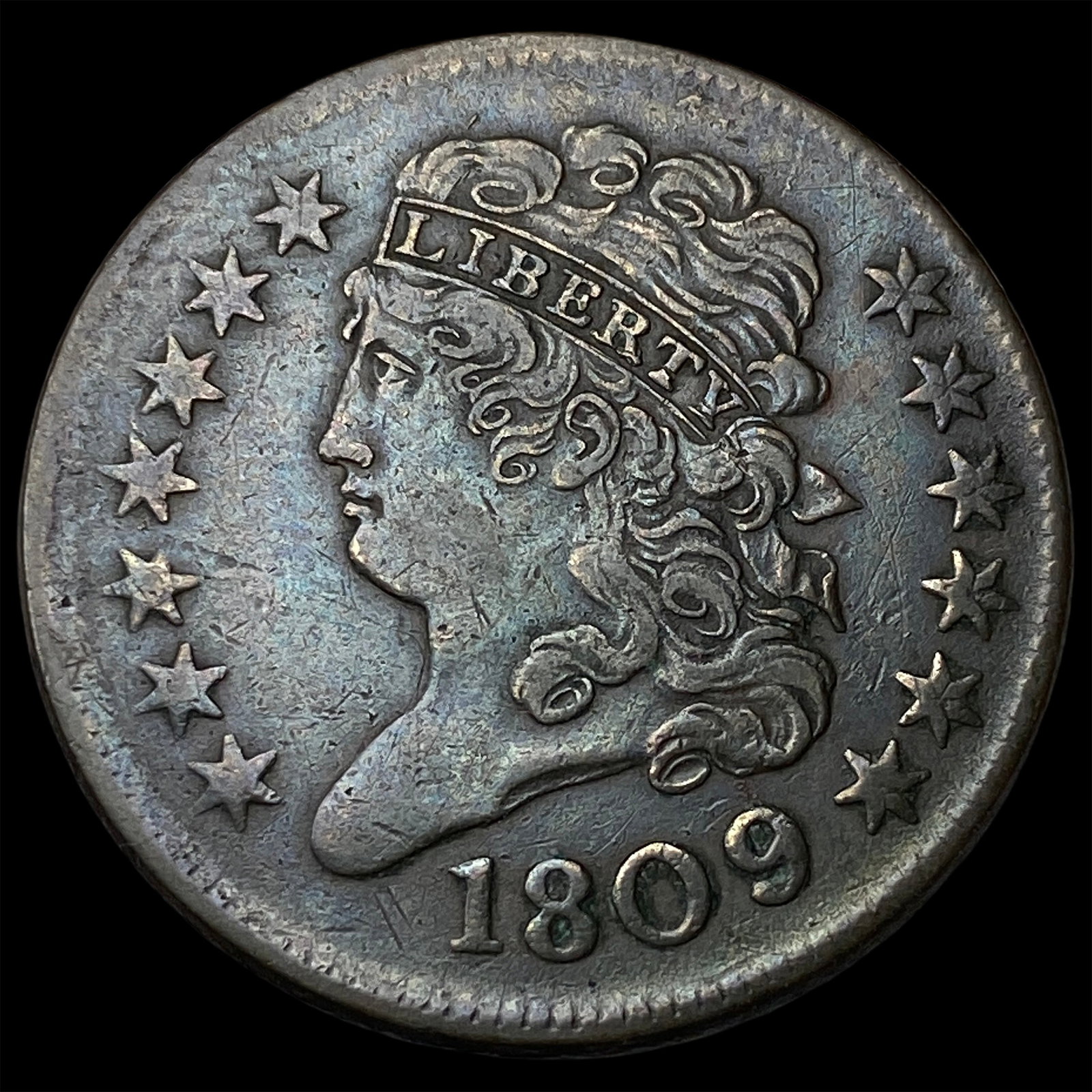 1809 Classic Head Half Cent CLOSELY UNCIRCULATED (1 of 2)