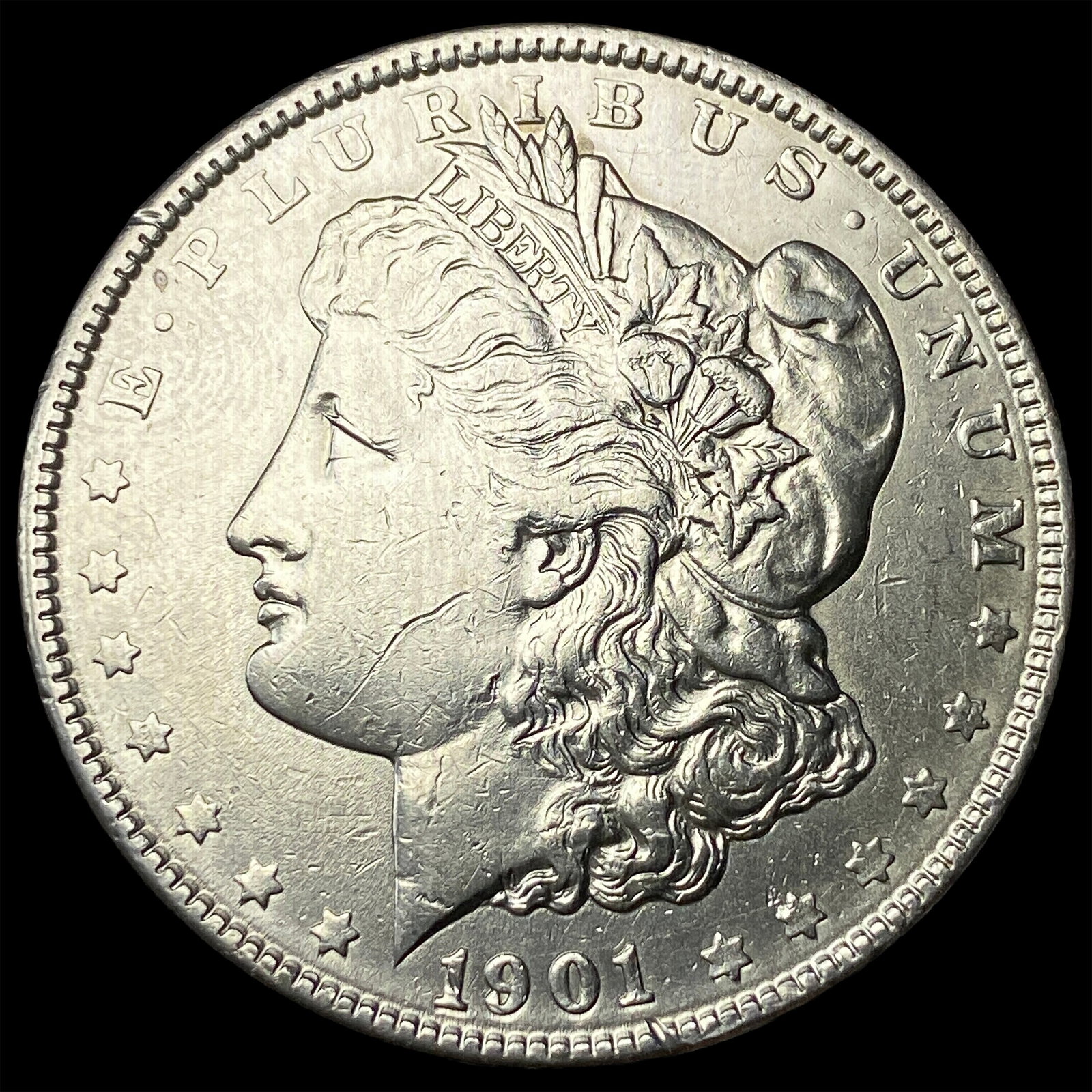 1901 Morgan Silver Dollar CLOSELY UNCIRCULATED: 1901 Morgan Silver Dollar CLOSELY UNCIRCULATED