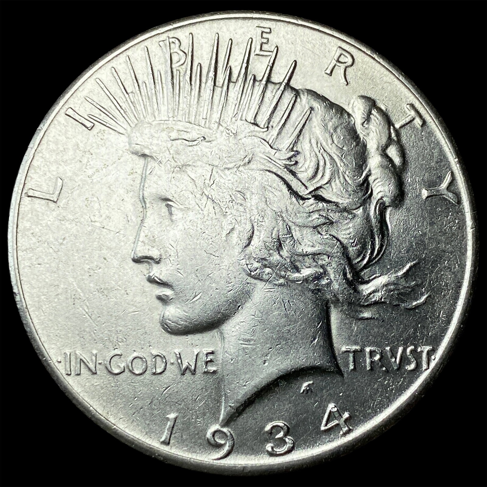1934-S Silver Peace Dollar UNCIRCULATED (1 of 2)