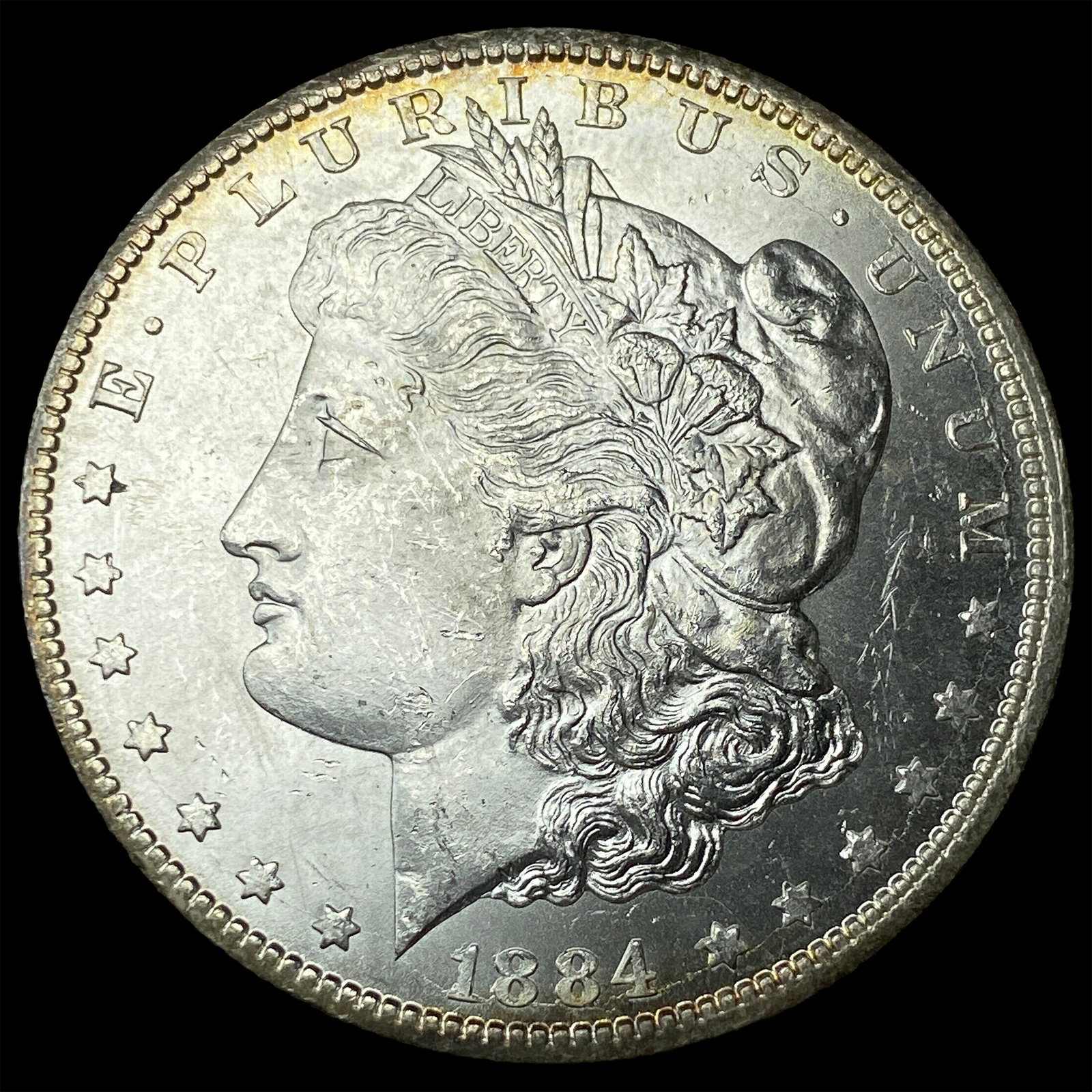 1884-CC Silver Morgan Dollar GEM BU (1 of 2)