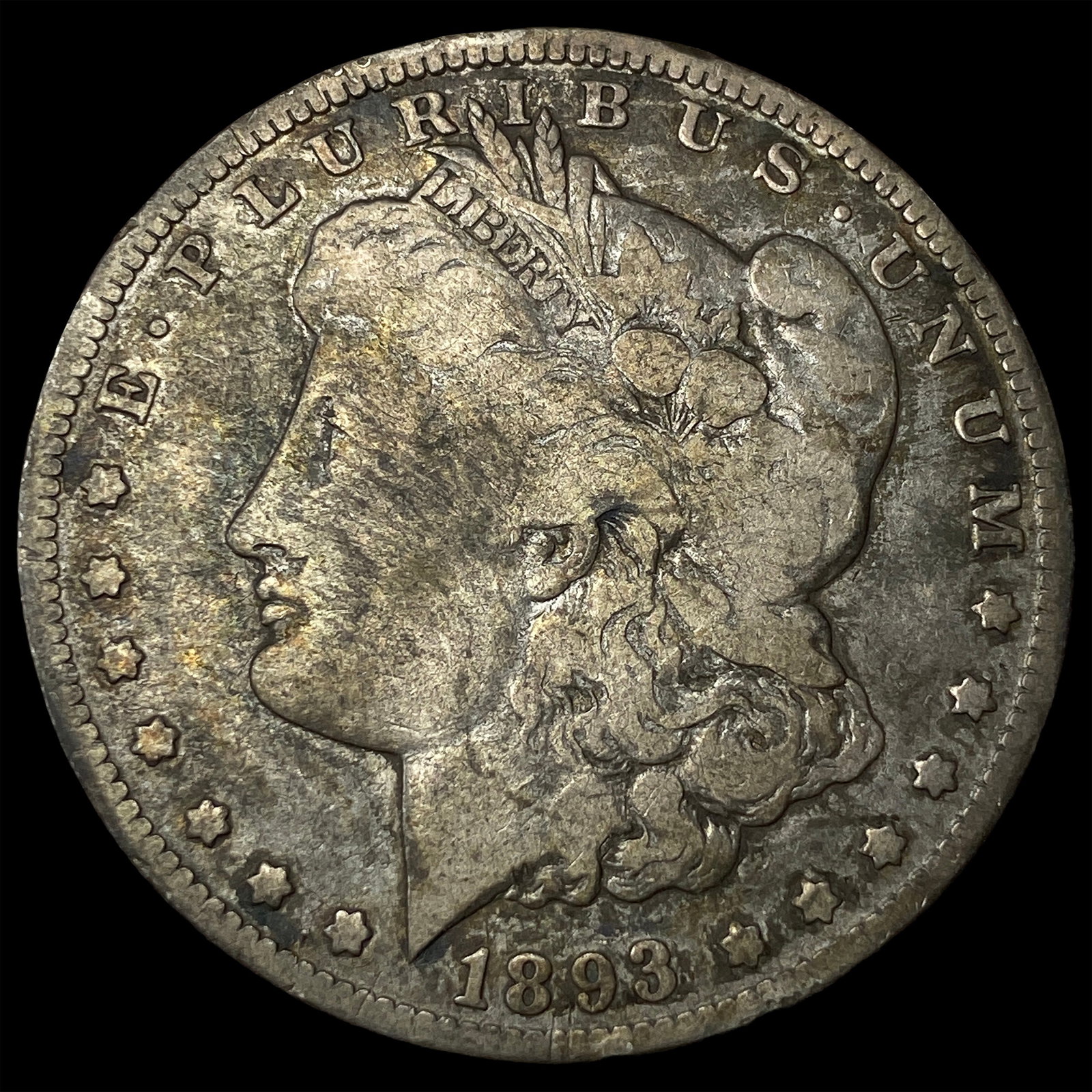 1893-O Silver Morgan Dollar NEARLY UNCIRCULATED (1 of 2)