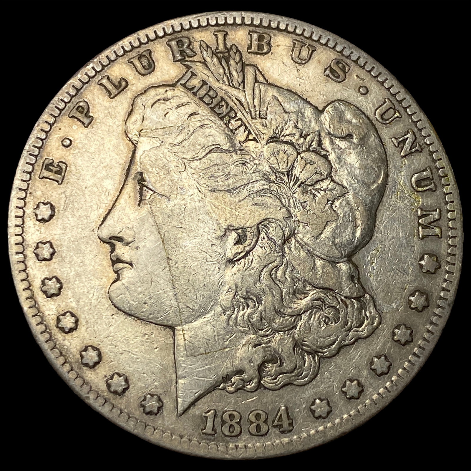 1884-S Silver Morgan Dollar NEARLY UNCIRCULATED (1 of 2)
