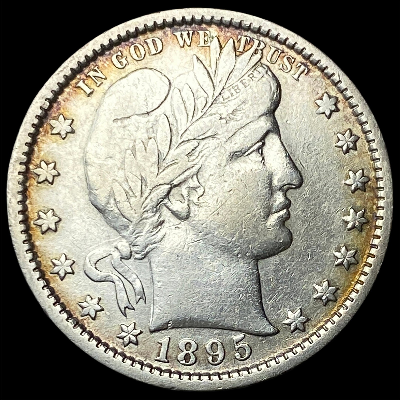1895 Barber Silver Quarter CLOSELY UNCIRCULATED (1 of 2)