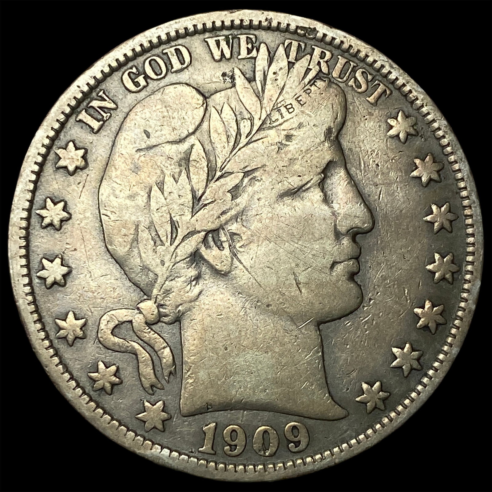 1909 Barber Half Dollar NEARLY UNCIRCULATED (1 of 2)
