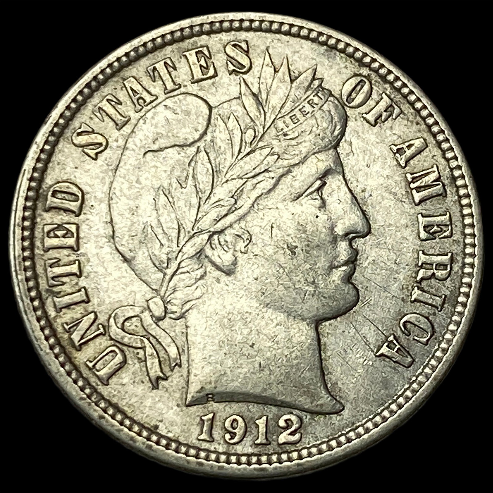 1912 Silver Barber Dime UNCIRCULATED (1 of 2)