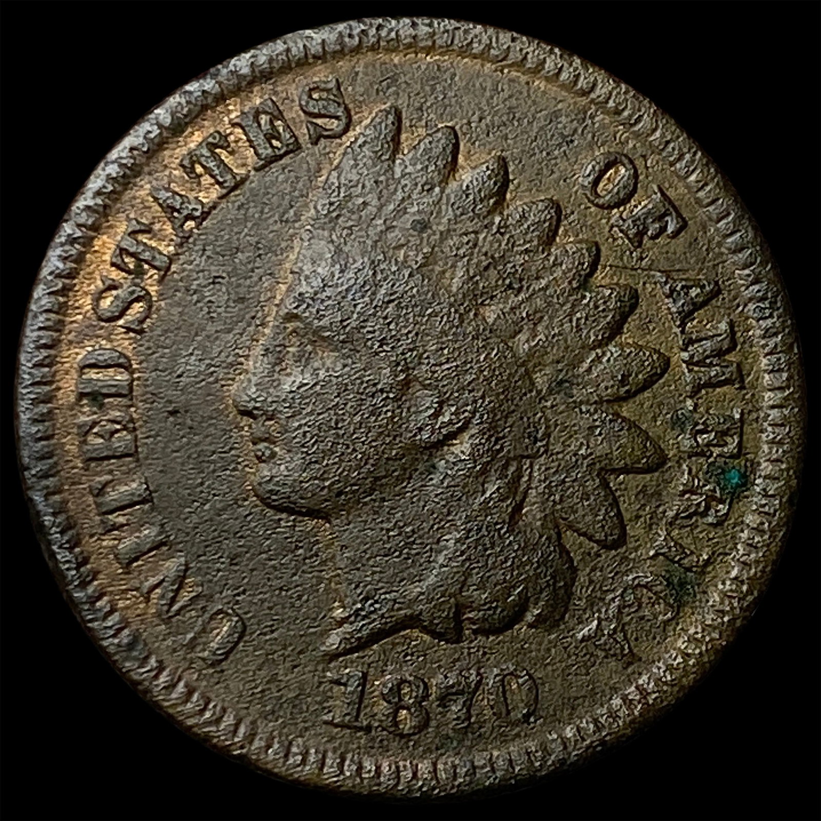 1870 Indian Head Cent NICELY CIRCULATED (1 of 2)