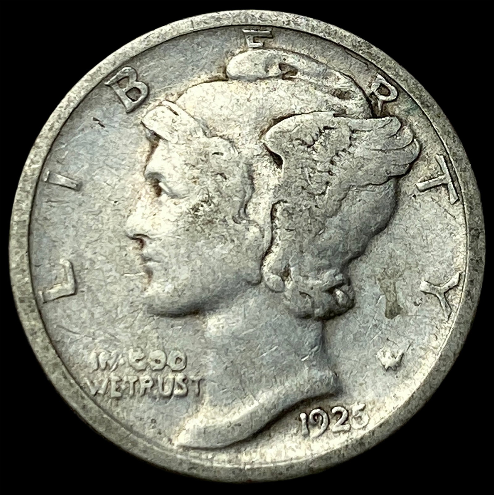 1925-D Silver Mercury Dime LIGHTLY CIRCULATED (1 of 2)