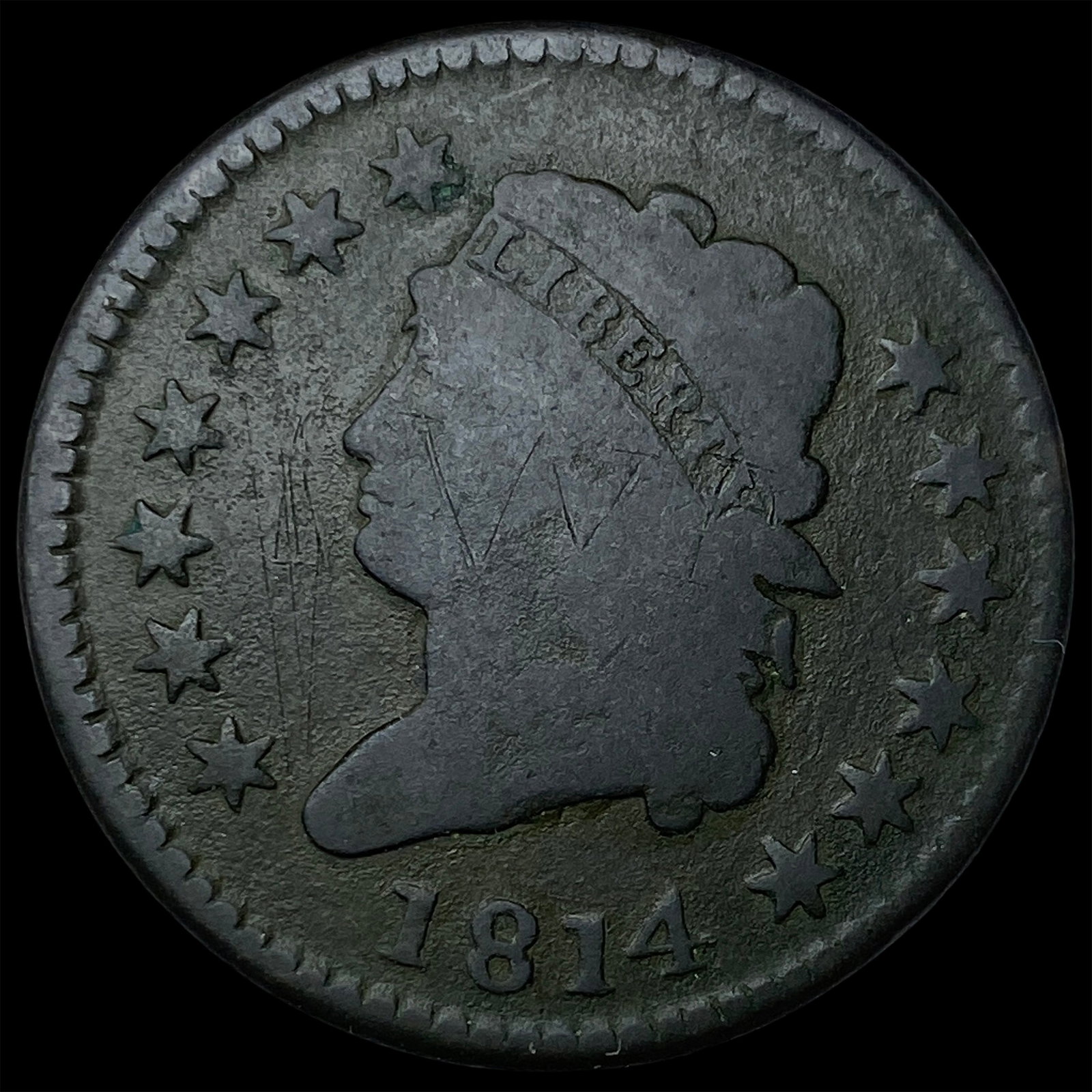1814 Classic Head Large Cent NICELY CIRCULATED (1 of 2)