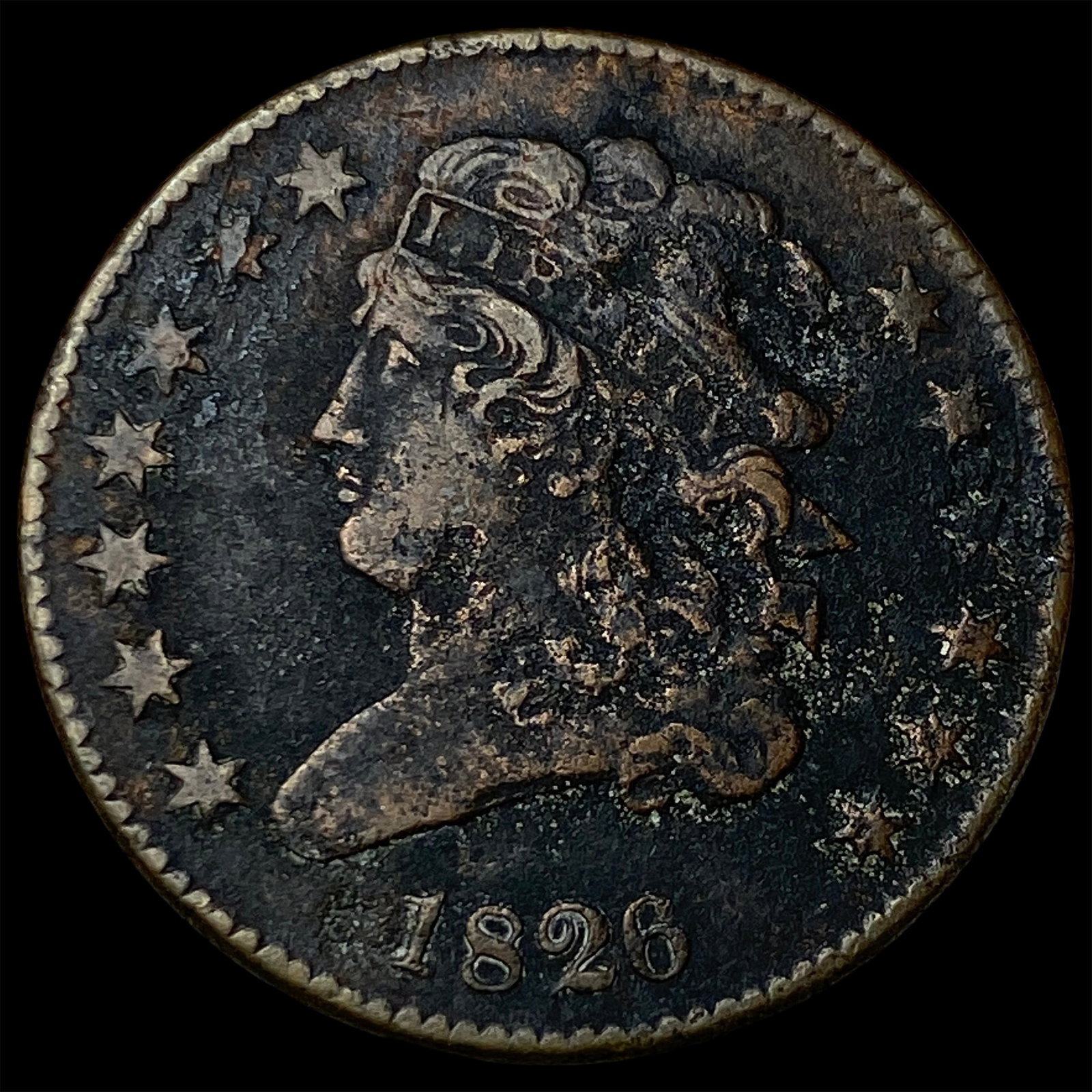 1826 Classic Head Half Cent NICELY CIRCULATED (1 of 2)