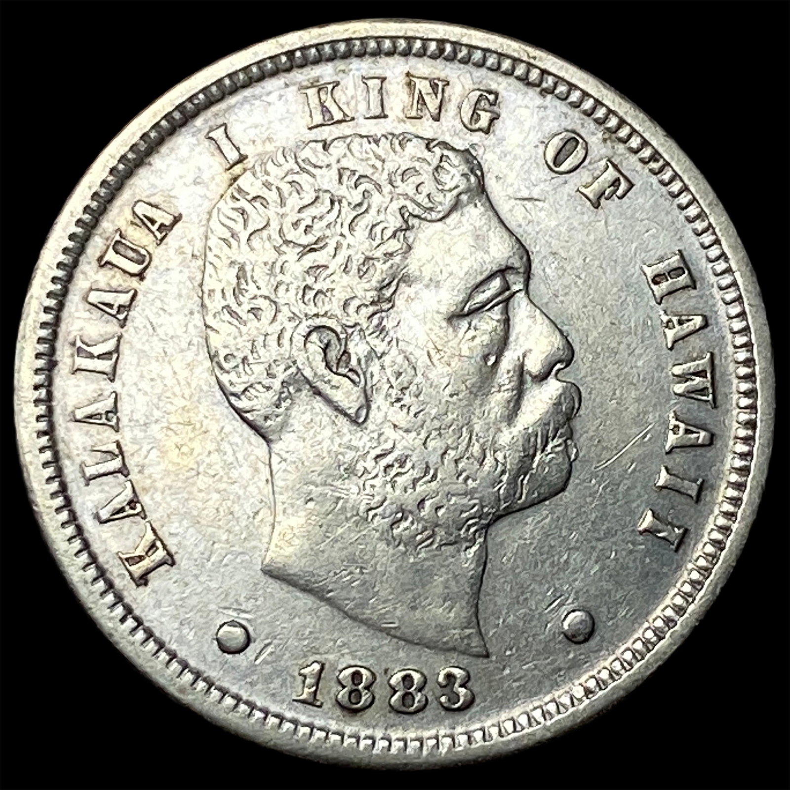 1883 Silver Hawaii Dime CLOSELY UNCIRCULATED (1 of 2)