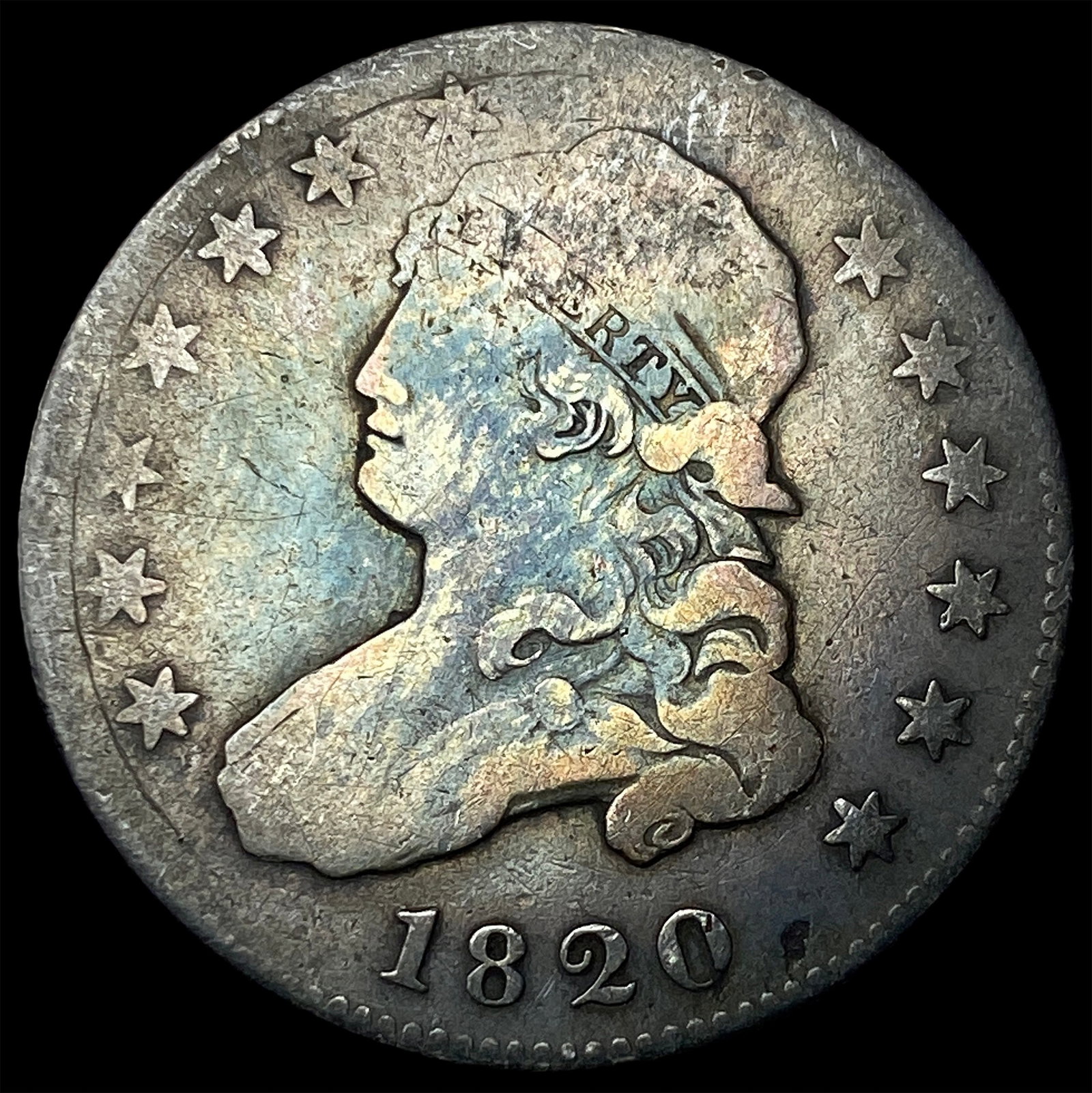 1820 Capped Bust Quarter NICELY CIRCULATED (1 of 2)