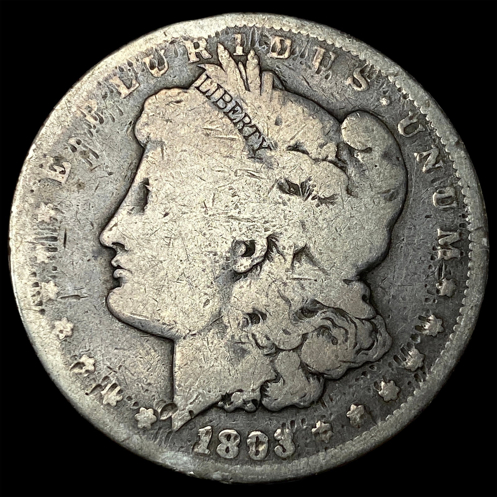 1893-CC Silver Morgan Dollar NICELY CIRCULATED (1 of 2)