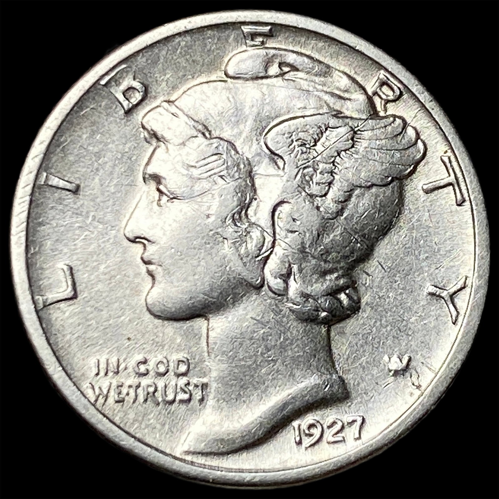 1927-D Mercury Dime CLOSELY UNCIRCULATED (1 of 2)