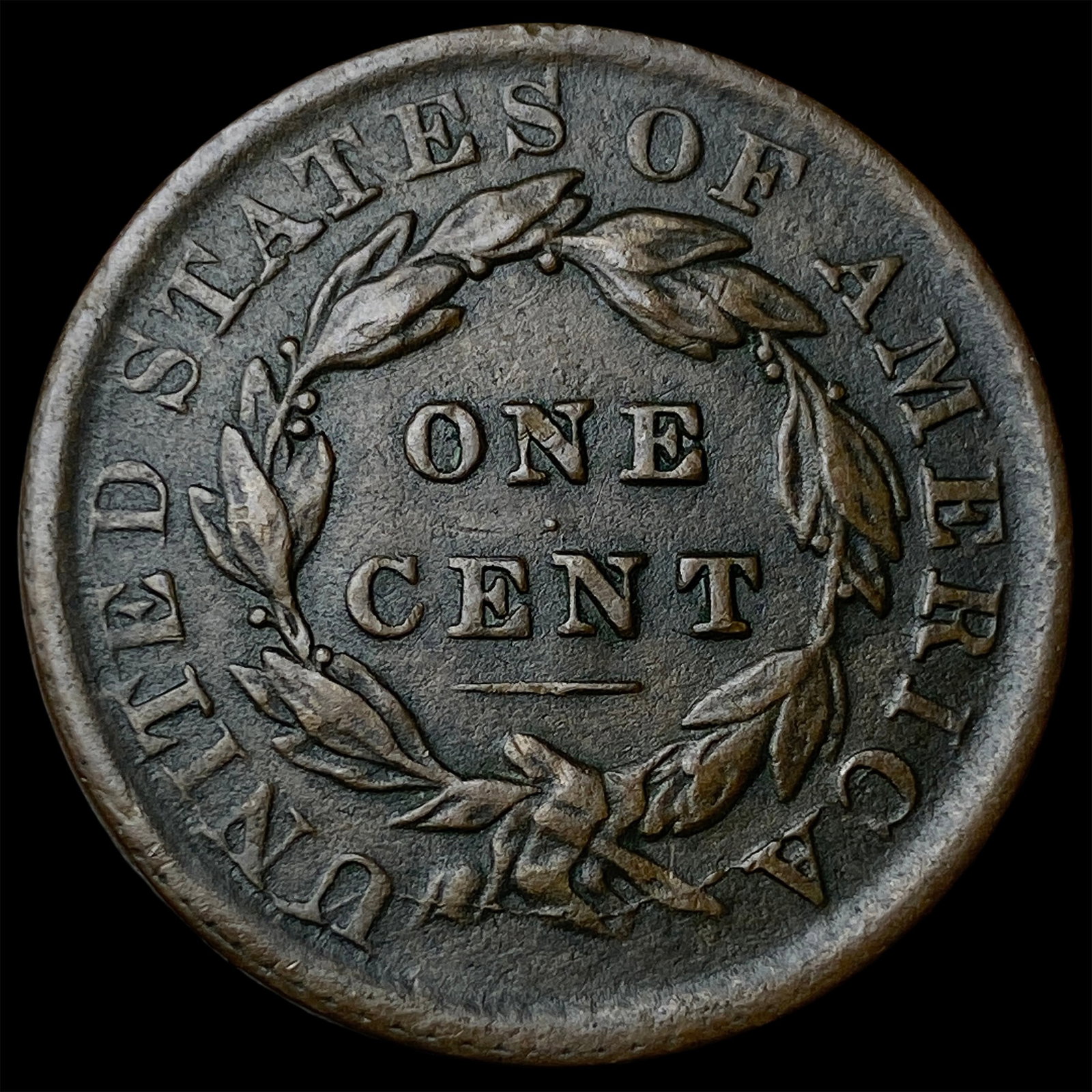 1833 Copper Large Cent LIGHTLY CIRCULATED - 2