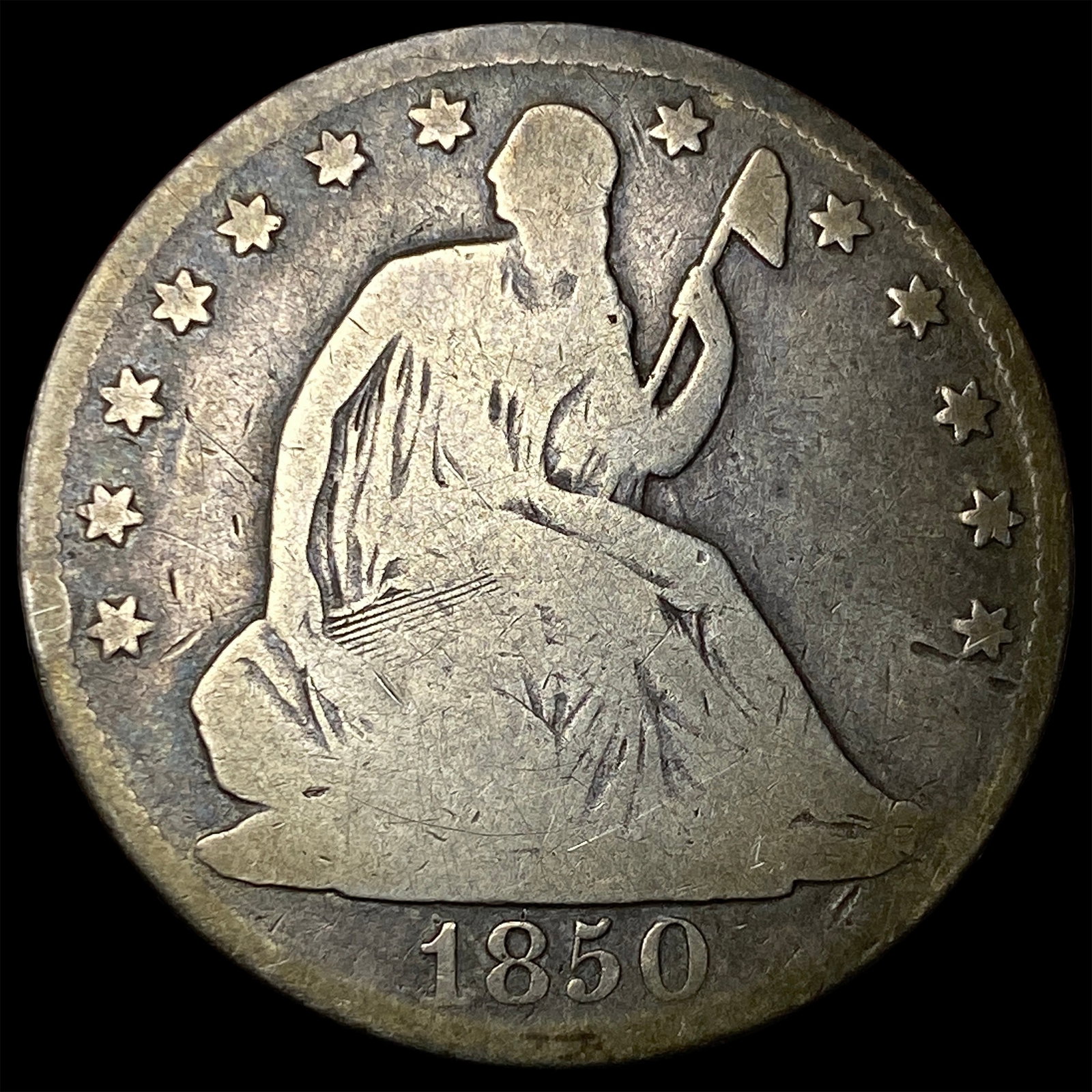 1850-O Seated Liberty Half Dollar CLOSELY UNCIRCULATED (1 of 2)