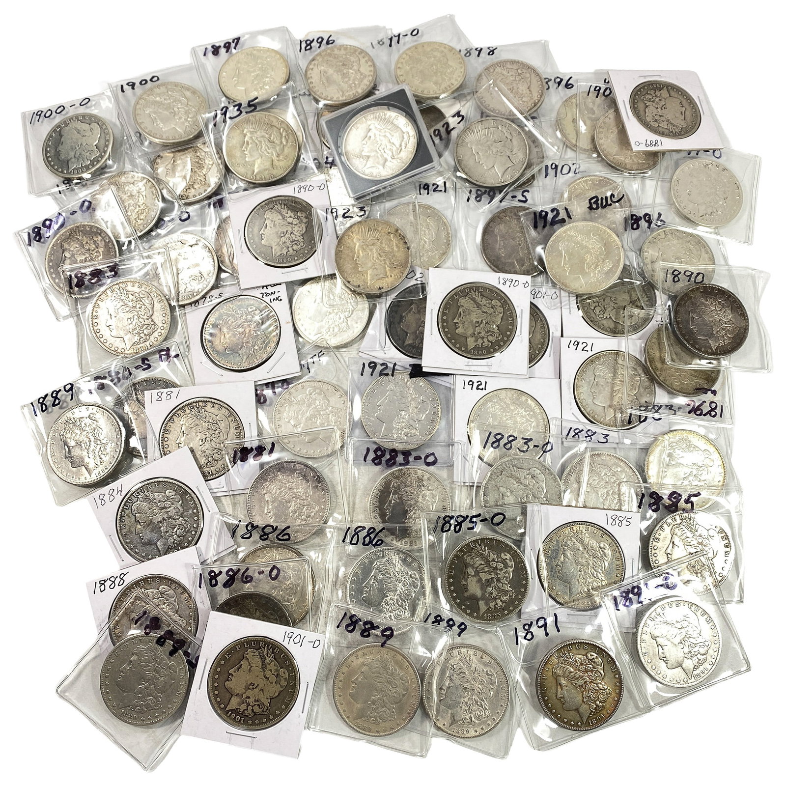 [60 Coins] 1878-1921 Morgan Silver Dollar (1 of 2)