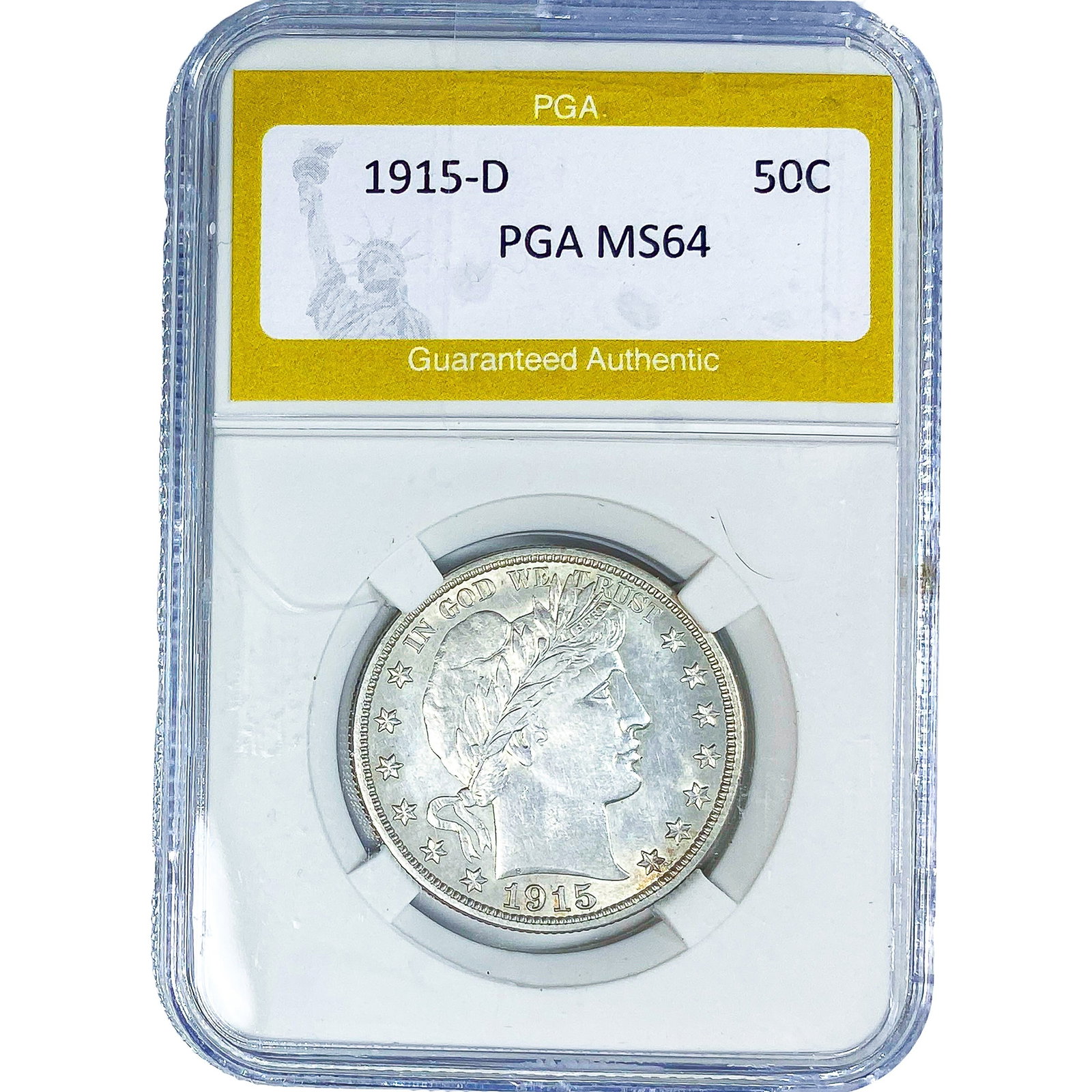 1915-D Barber Half Dollar PGA MS64 (1 of 2)