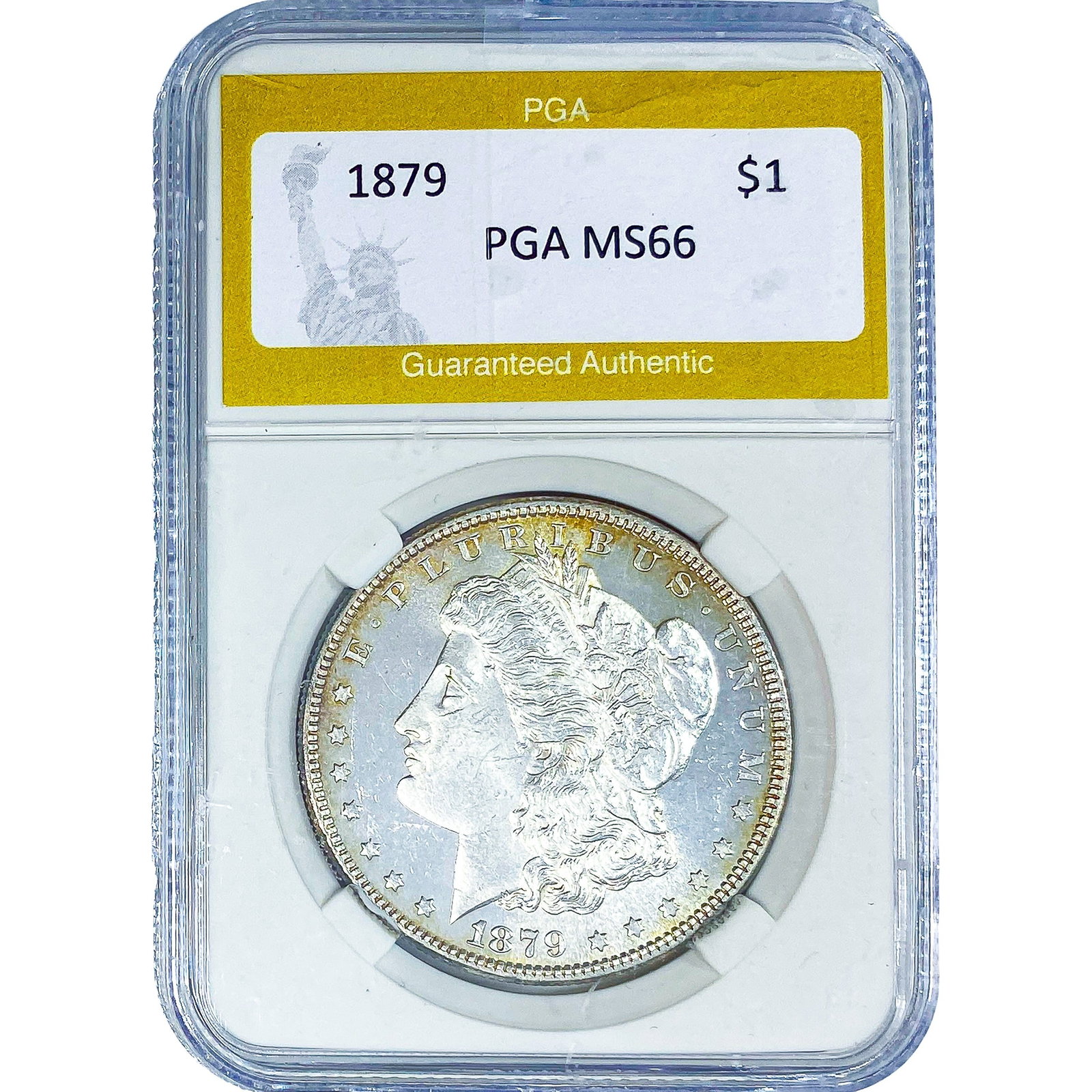 1879 Morgan Silver Dollar PGA MS66: 1879 Morgan Silver Dollar PGA MS66
