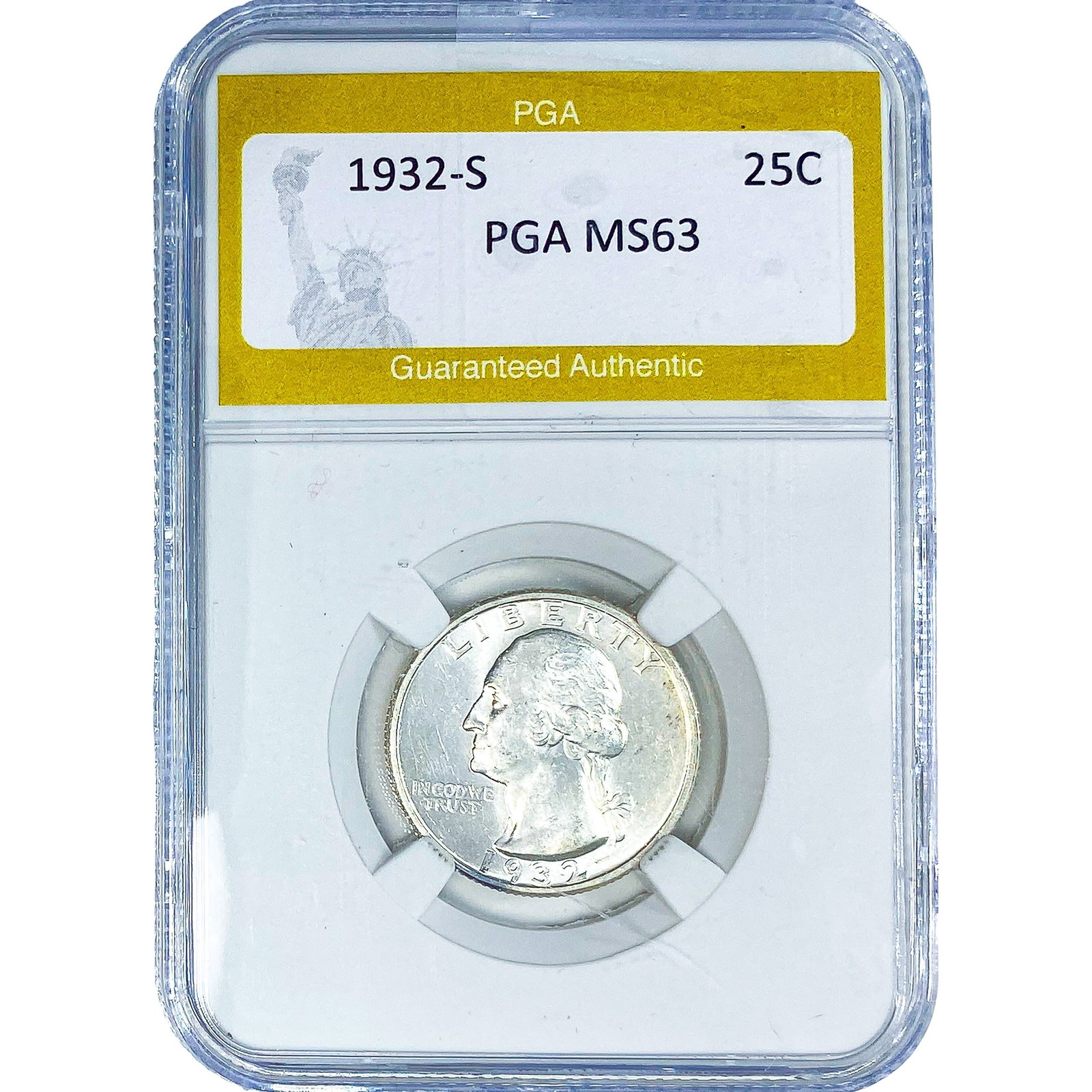 1932-S Washington Silver Quarter PGA MS63 (1 of 2)