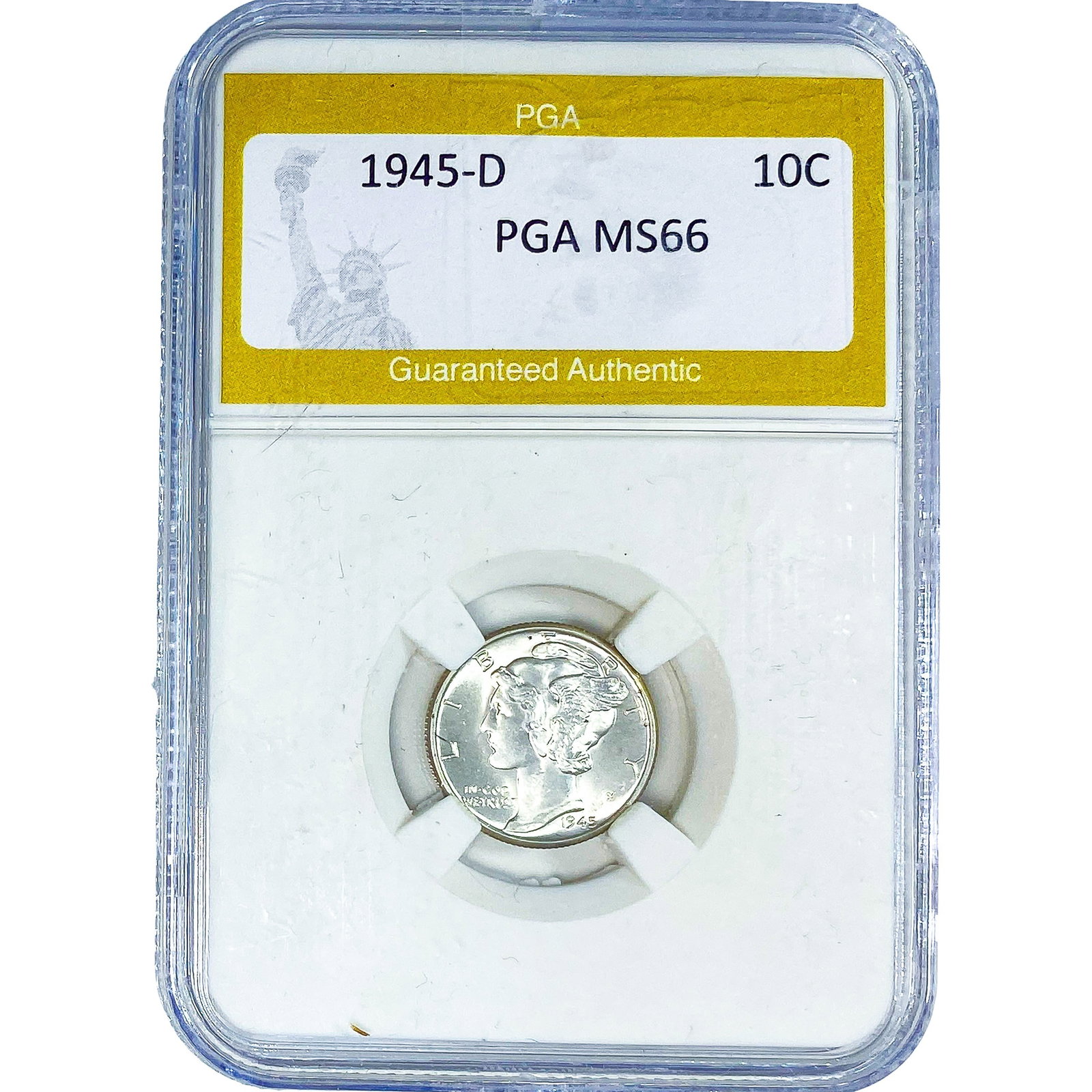 1945-D Mercury Silver Dime PGA MS66 (1 of 2)