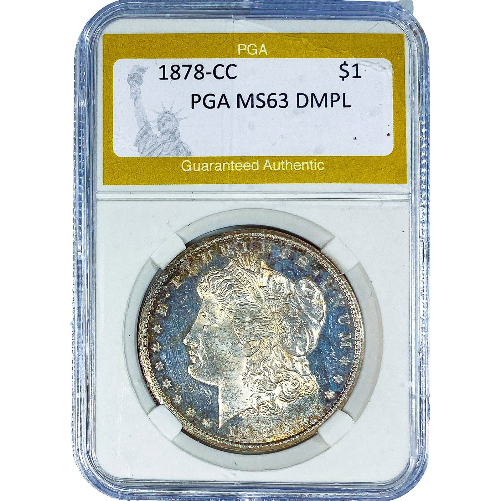 1878-CC Morgan Silver Dollar PGA MS63 DMPL (1 of 2)