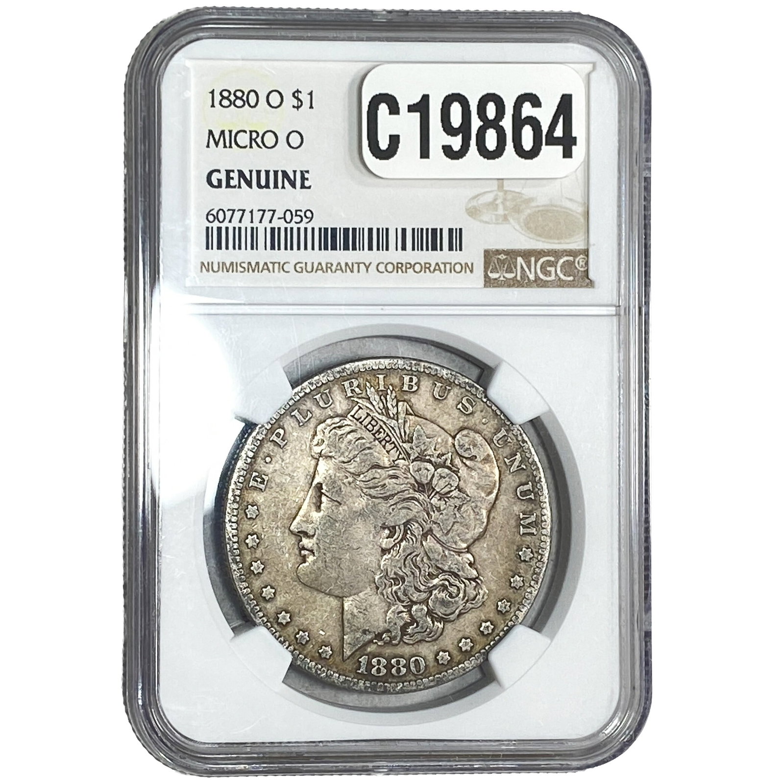 1880-O Morgan Silver Dollar NGC GenuineMicro O (1 of 2)