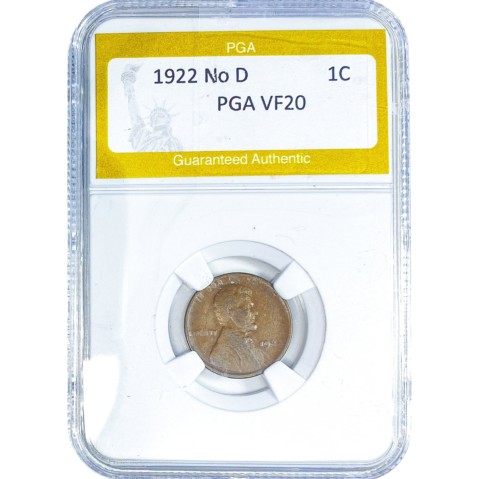 1922 No D Wheat Cent PGA VF20 (1 of 2)