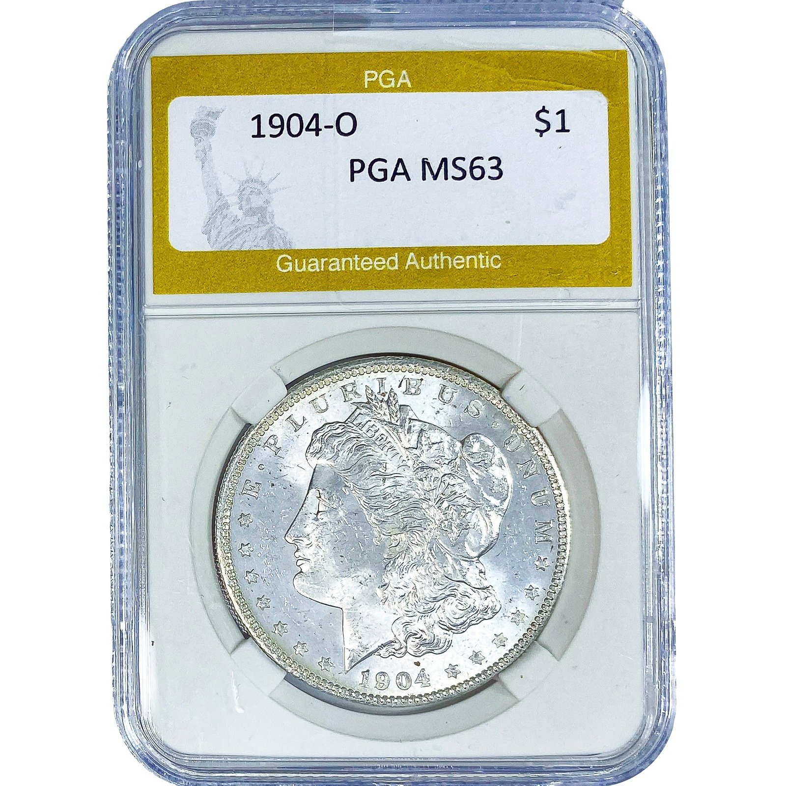 1904-O Morgan Silver Dollar PGA MS63: 1904-O Morgan Silver Dollar PGA MS63