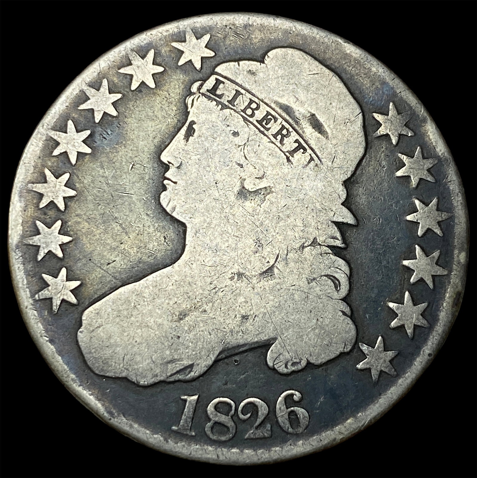 1826 Capped Bust Half Dollar LIGHTLY CIRCULATED (1 of 2)