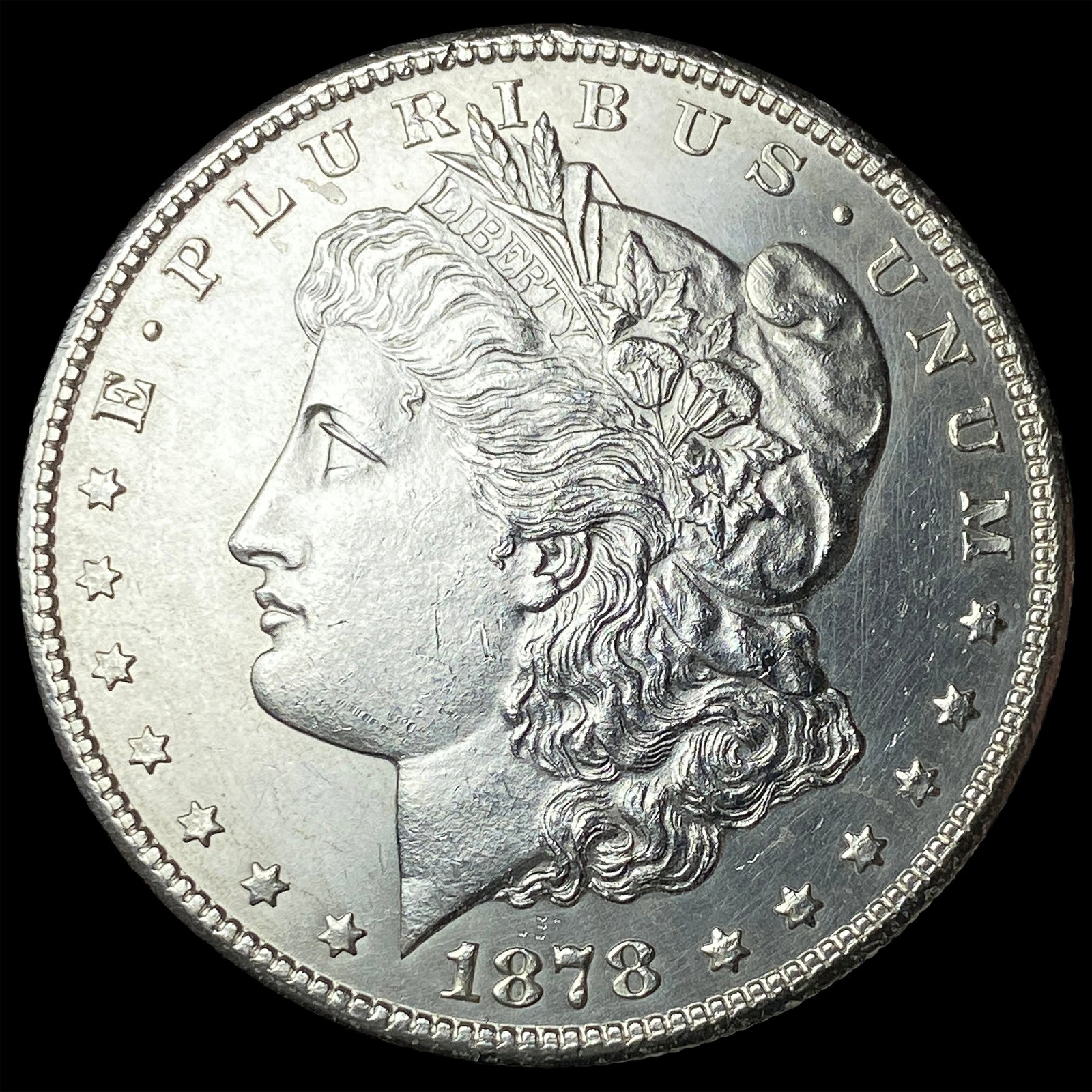 1878-S Silver Morgan Dollar CHOICE BU (1 of 2)