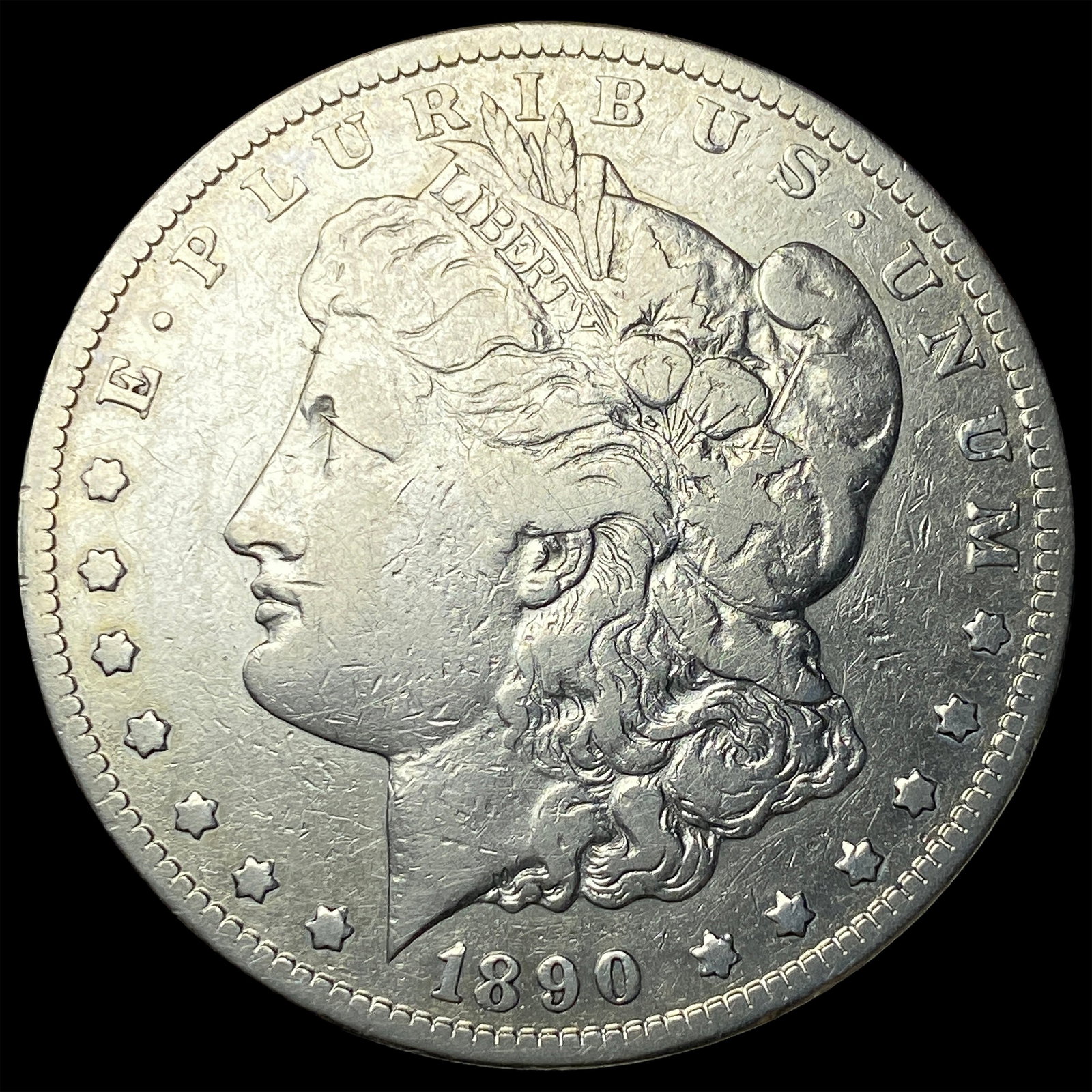1890-CC Silver Morgan Dollar NEARLY UNCIRCULATED (1 of 2)