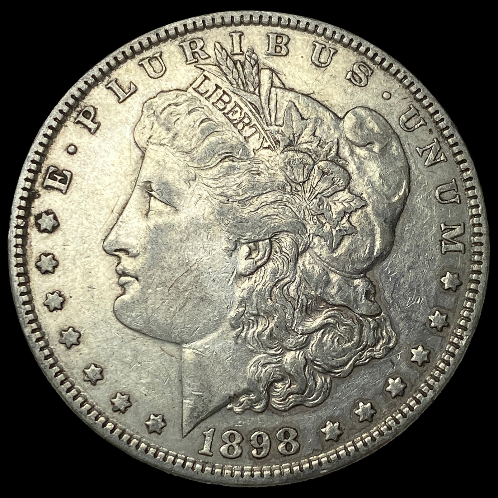 1898 Morgan Silver Dollar CLOSELY UNCIRCULATED: 1898 Morgan Silver Dollar CLOSELY UNCIRCULATED