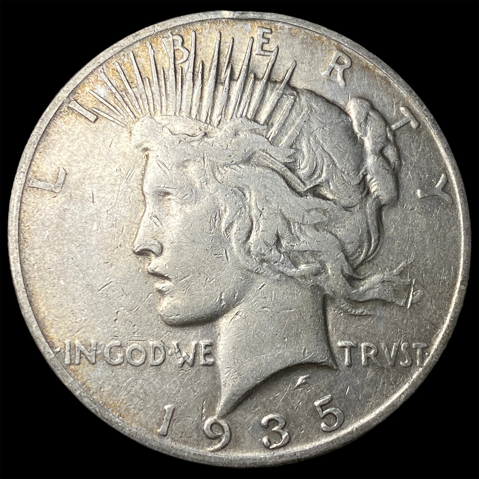 1935-S Peace Silver Dollar CLOSELY UNCIRCULATED (1 of 2)
