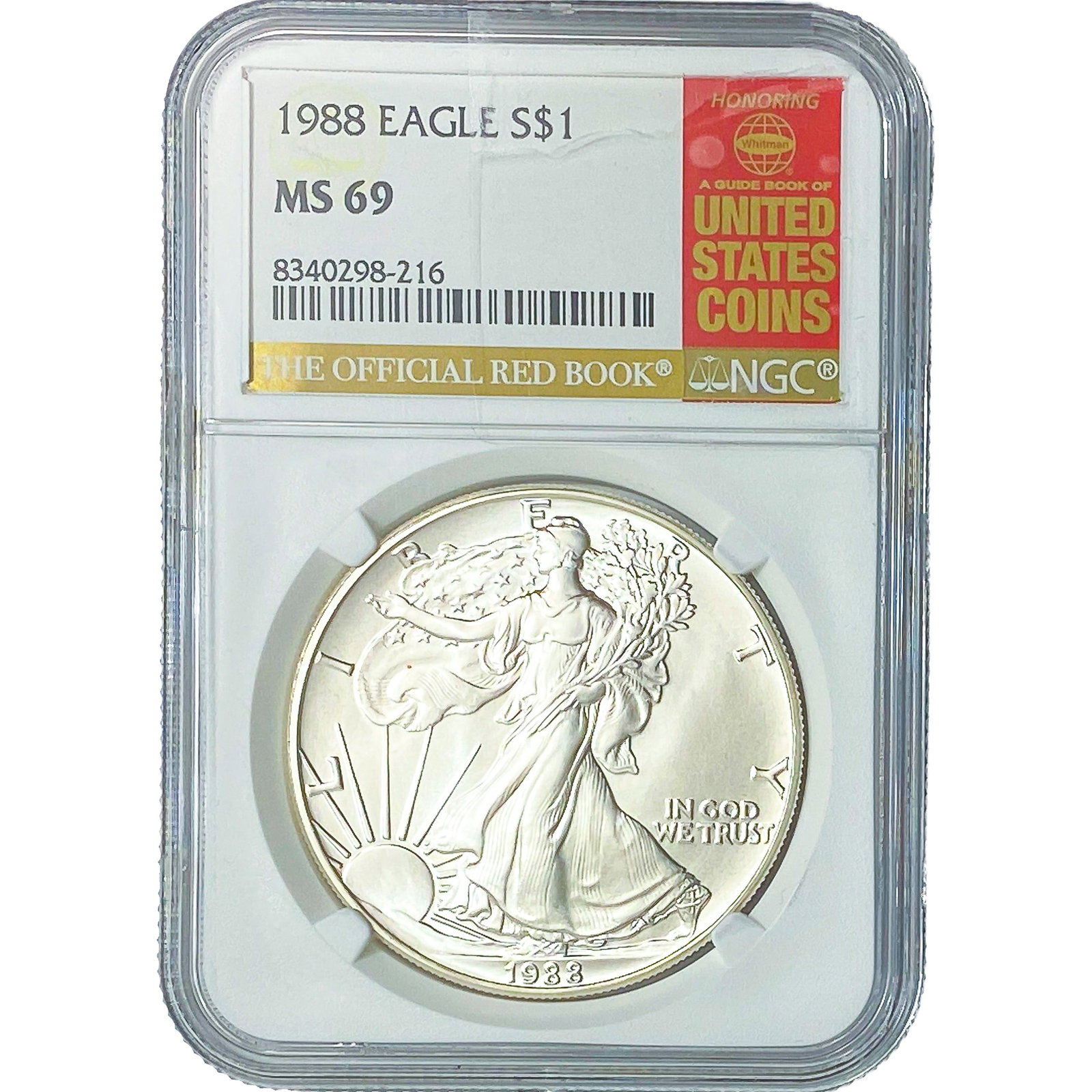 1988 Silver Eagle NGC MS69 (1 of 2)