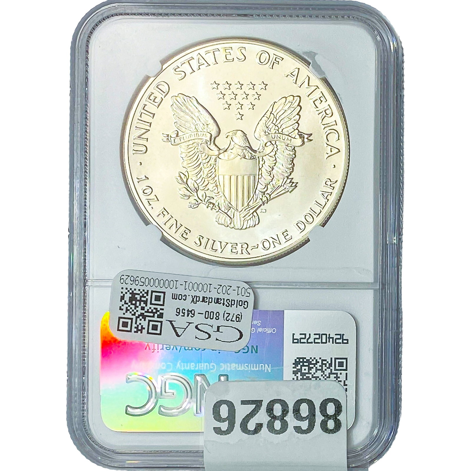 1988 Silver Eagle NGC MS69 - 2